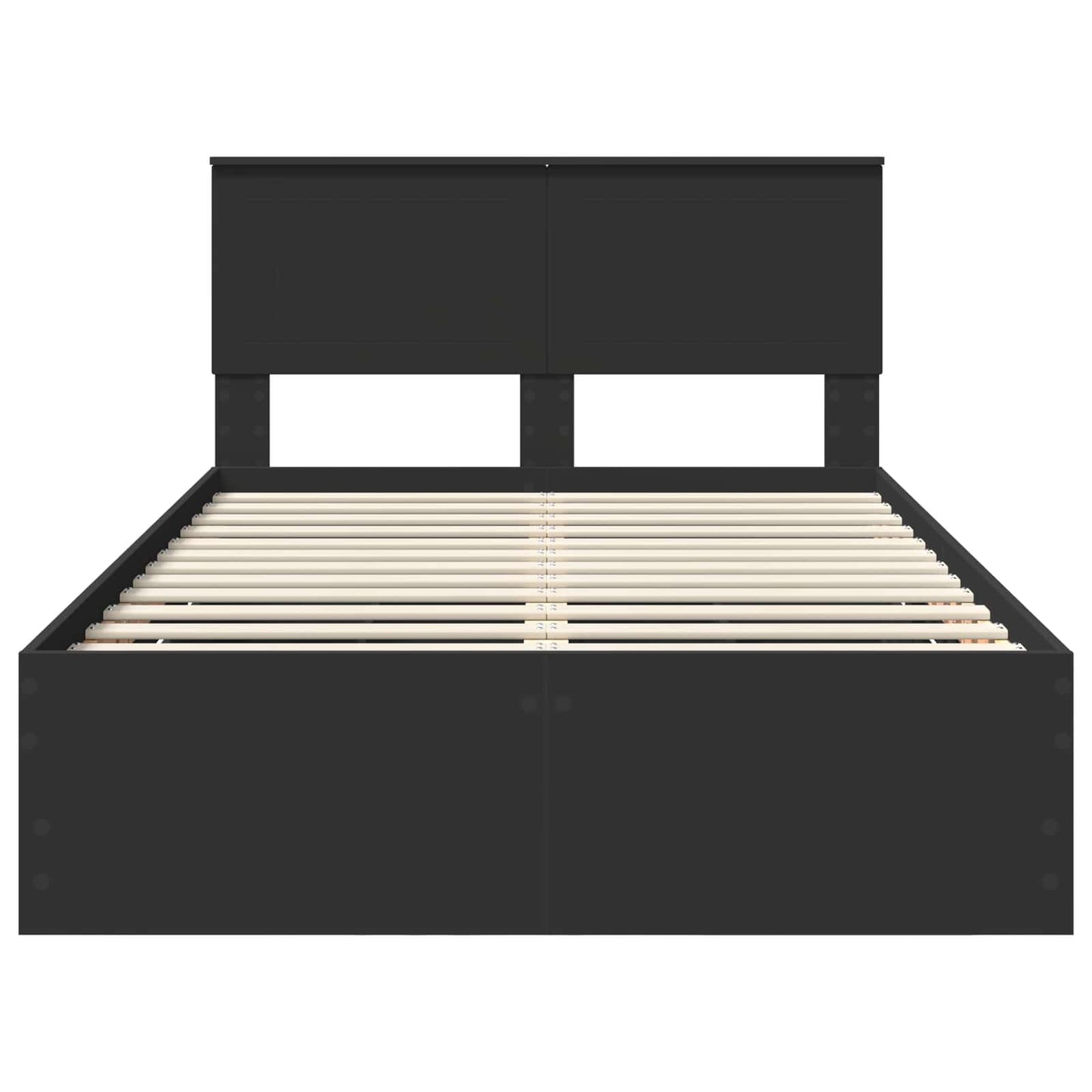 Bedframe met lade met opslag Zwart 120 x 190 cm Ingenieurshout is nu te koop bij PeponiXL, paradijselijk wonen!