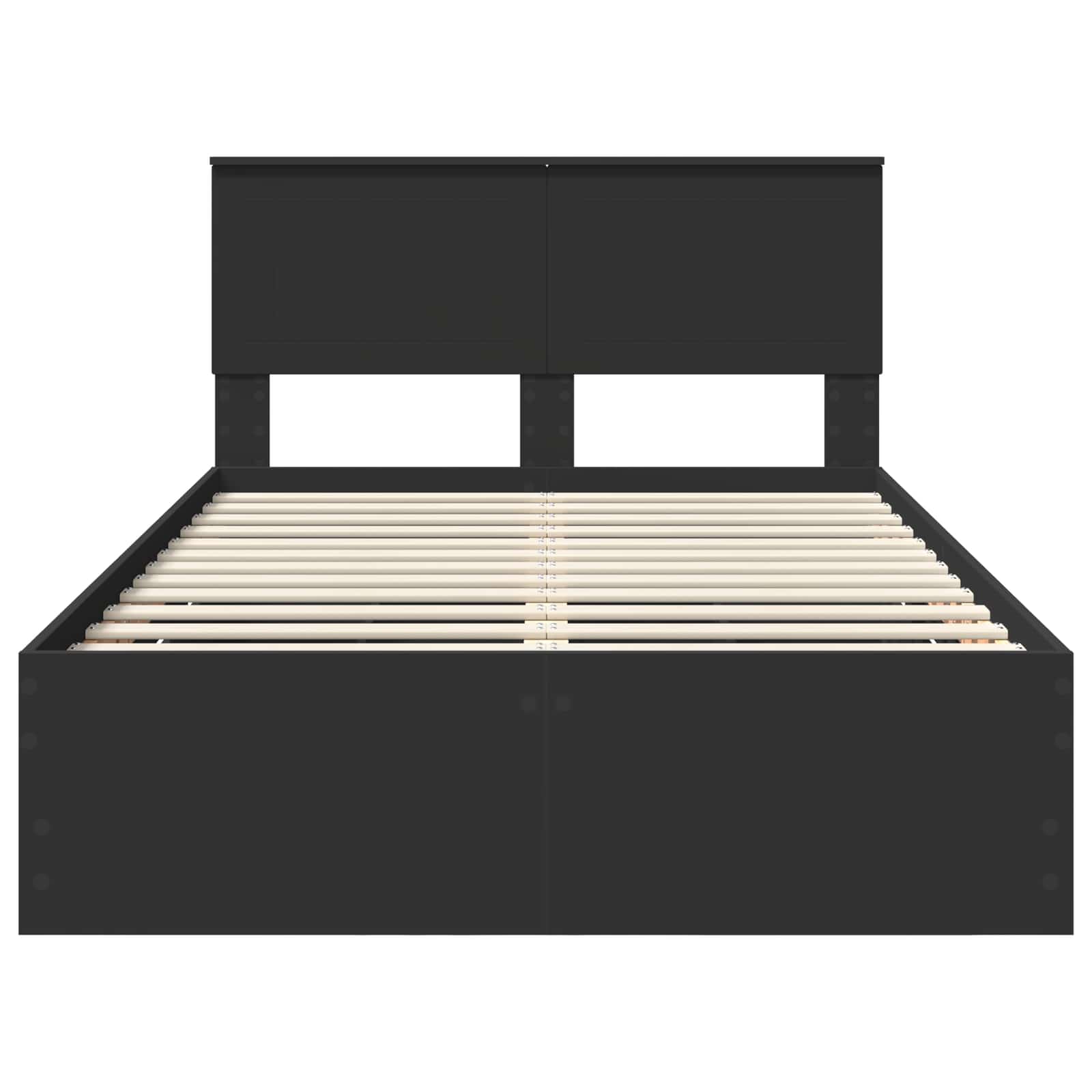 Bedframe met lade met opslag Zwart 120 x 190 cm Ingenieurshout is nu te koop bij PeponiXL, paradijselijk wonen!