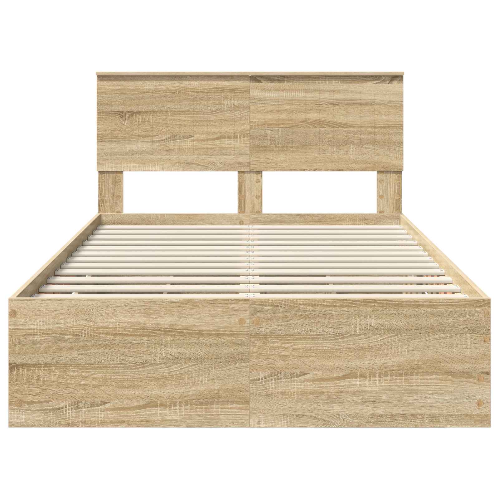 Bedframe met lade Sonoma Eiken 120 x 190 cm Ingenieurshout is nu te koop bij PeponiXL, paradijselijk wonen!