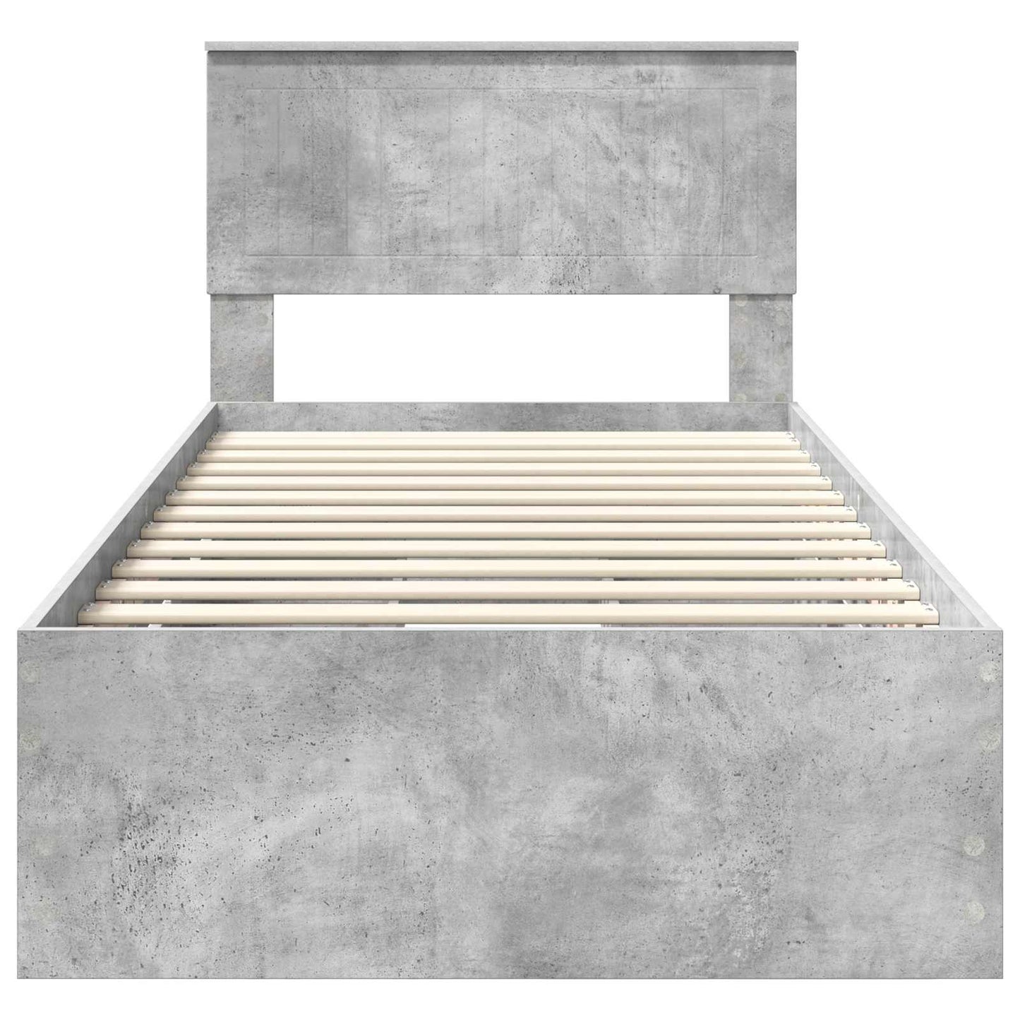 Bedframe met lade Beton Grijs 90 x 200 cm Ingenieurshout is nu te koop bij PeponiXL, paradijselijk wonen!