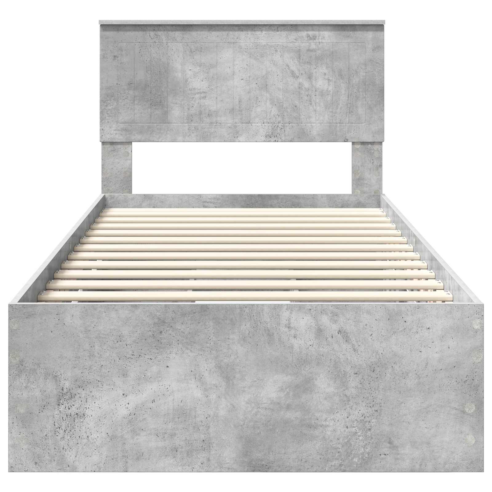 Bedframe met lade Beton Grijs 90 x 190 cm Ingenieurshout is nu te koop bij PeponiXL, paradijselijk wonen!