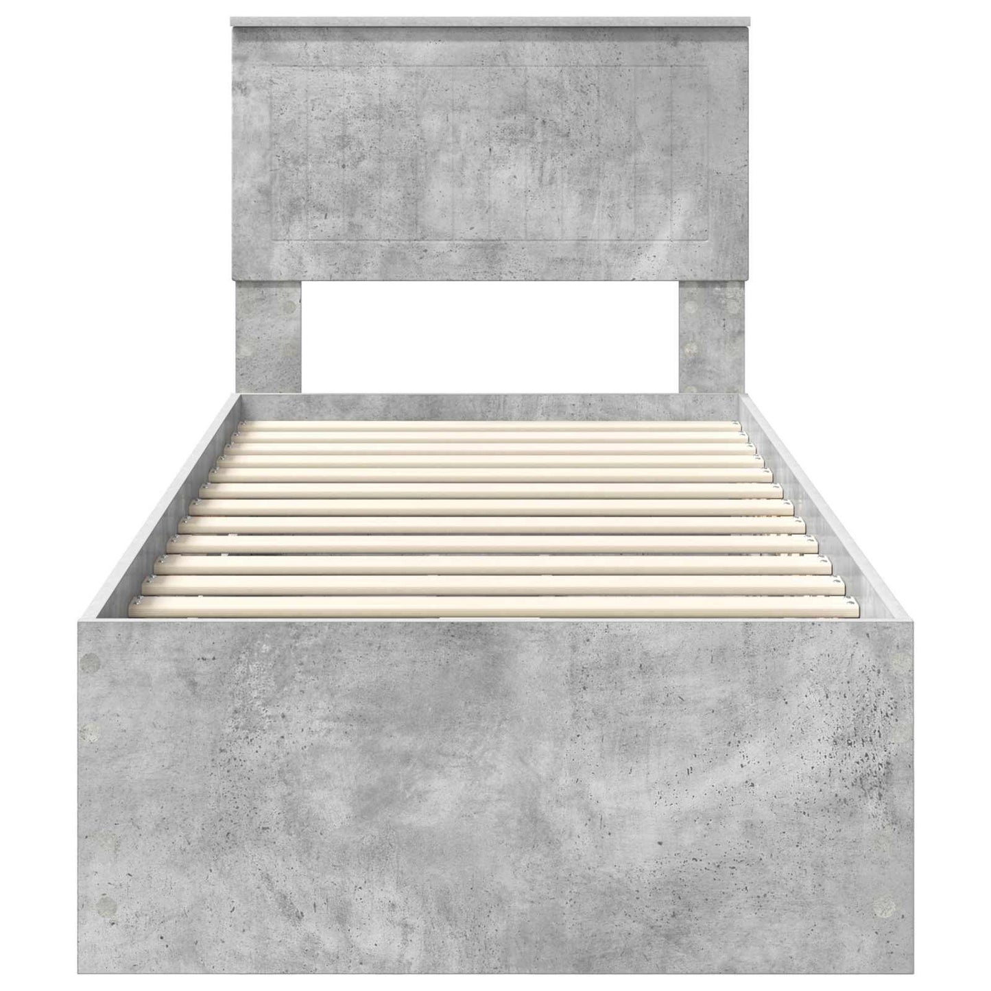 Bedframe met lade Beton Grijs 75 x 190 cm Ingenieurshout is nu te koop bij PeponiXL, paradijselijk wonen!