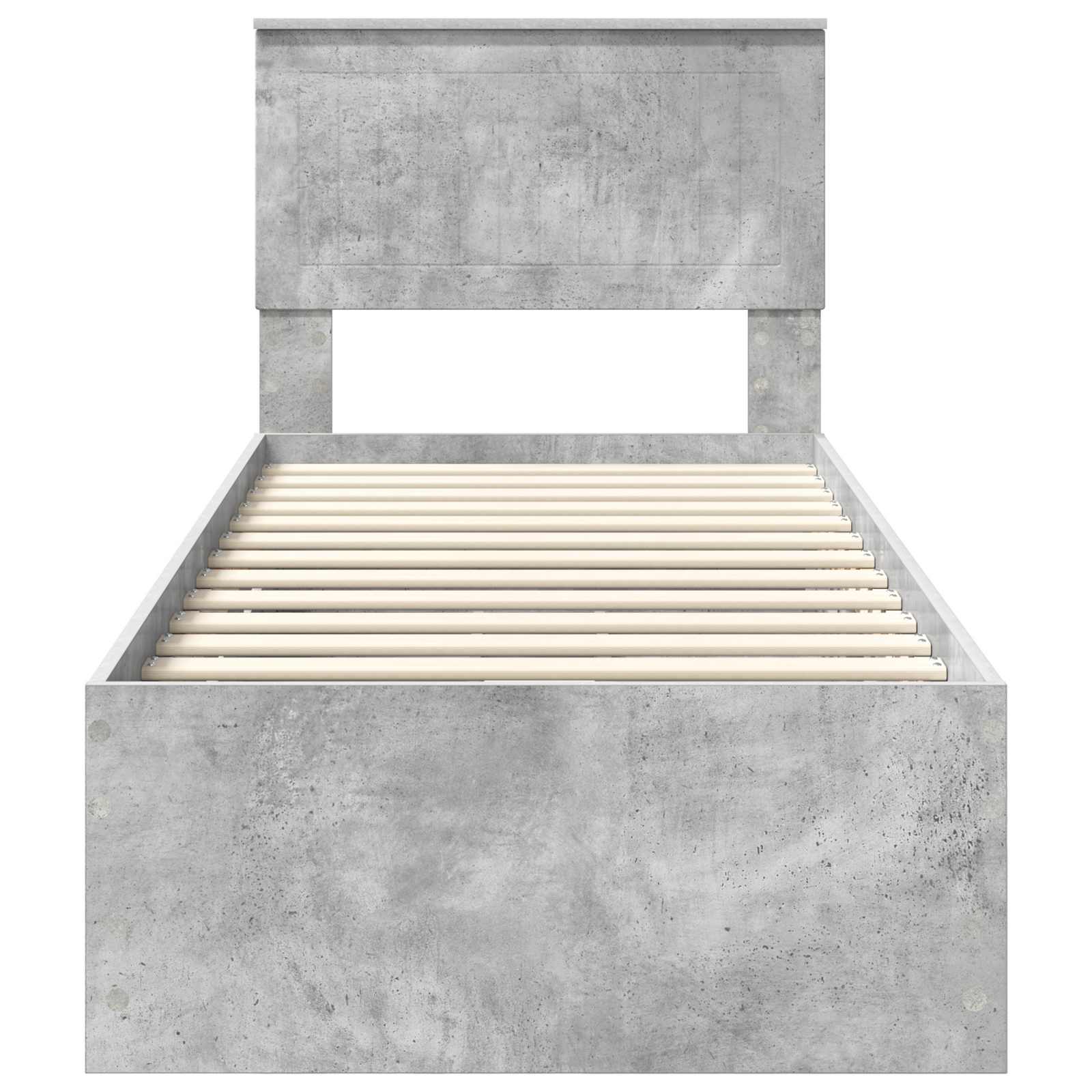 Bedframe met lade Beton Grijs 75 x 190 cm Ingenieurshout is nu te koop bij PeponiXL, paradijselijk wonen!
