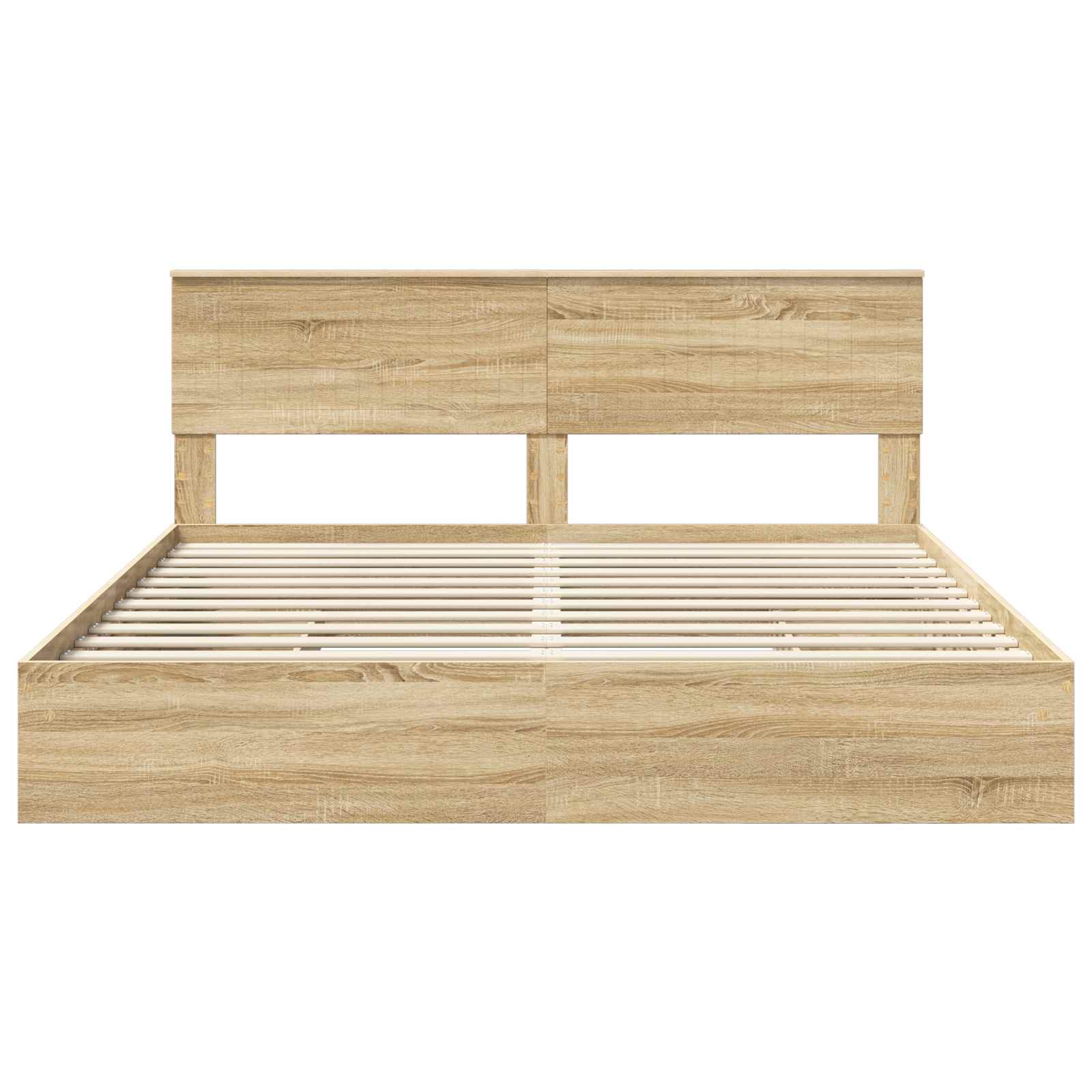 Opslag bed met lade Sonoma Eiken 180 x 200 cm Bewerkt hout is nu te koop bij PeponiXL, paradijselijk wonen!