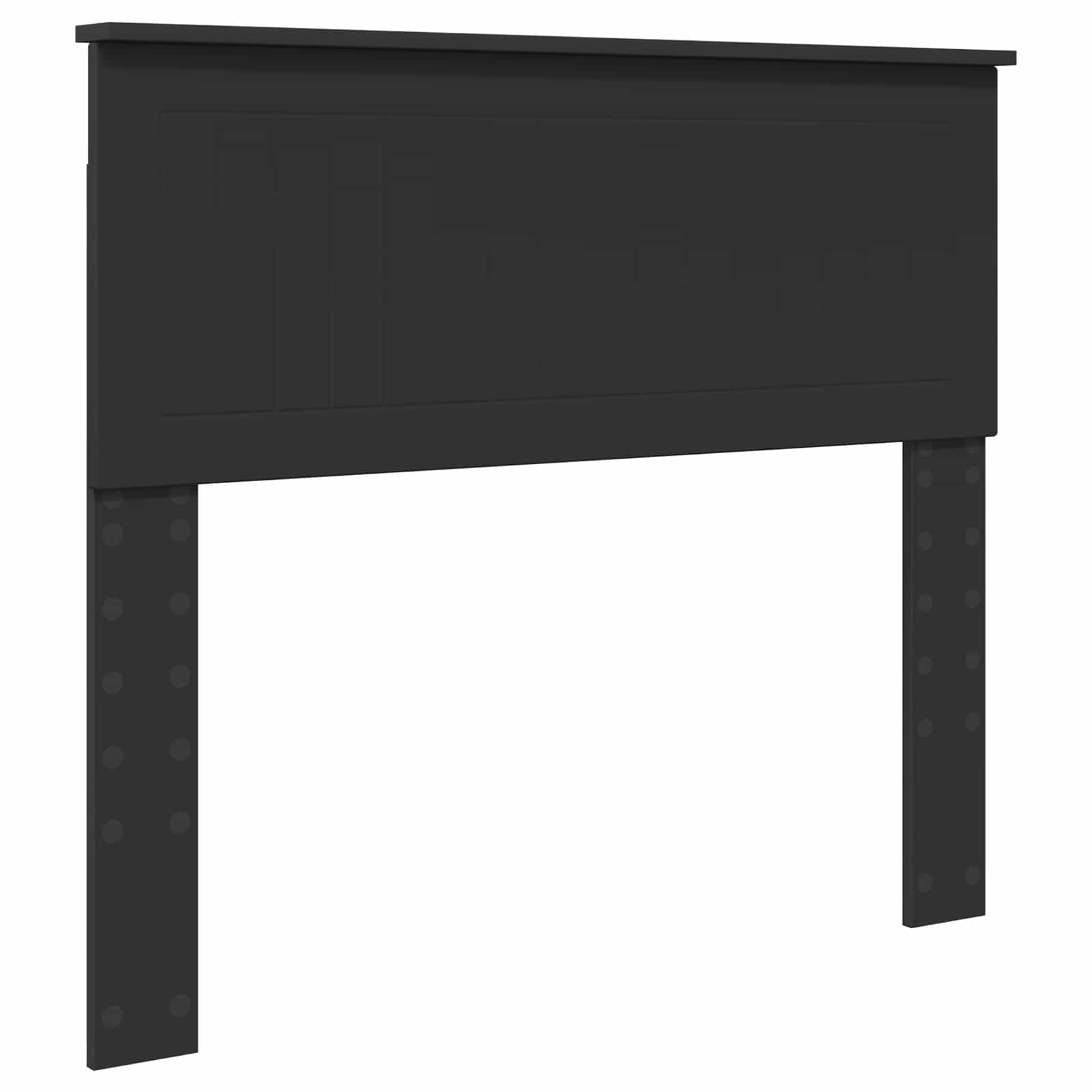 Opslag bed met hoofdeinde Zwart 100 x 200 cm Bewerkt hout is nu te koop bij PeponiXL, paradijselijk wonen!