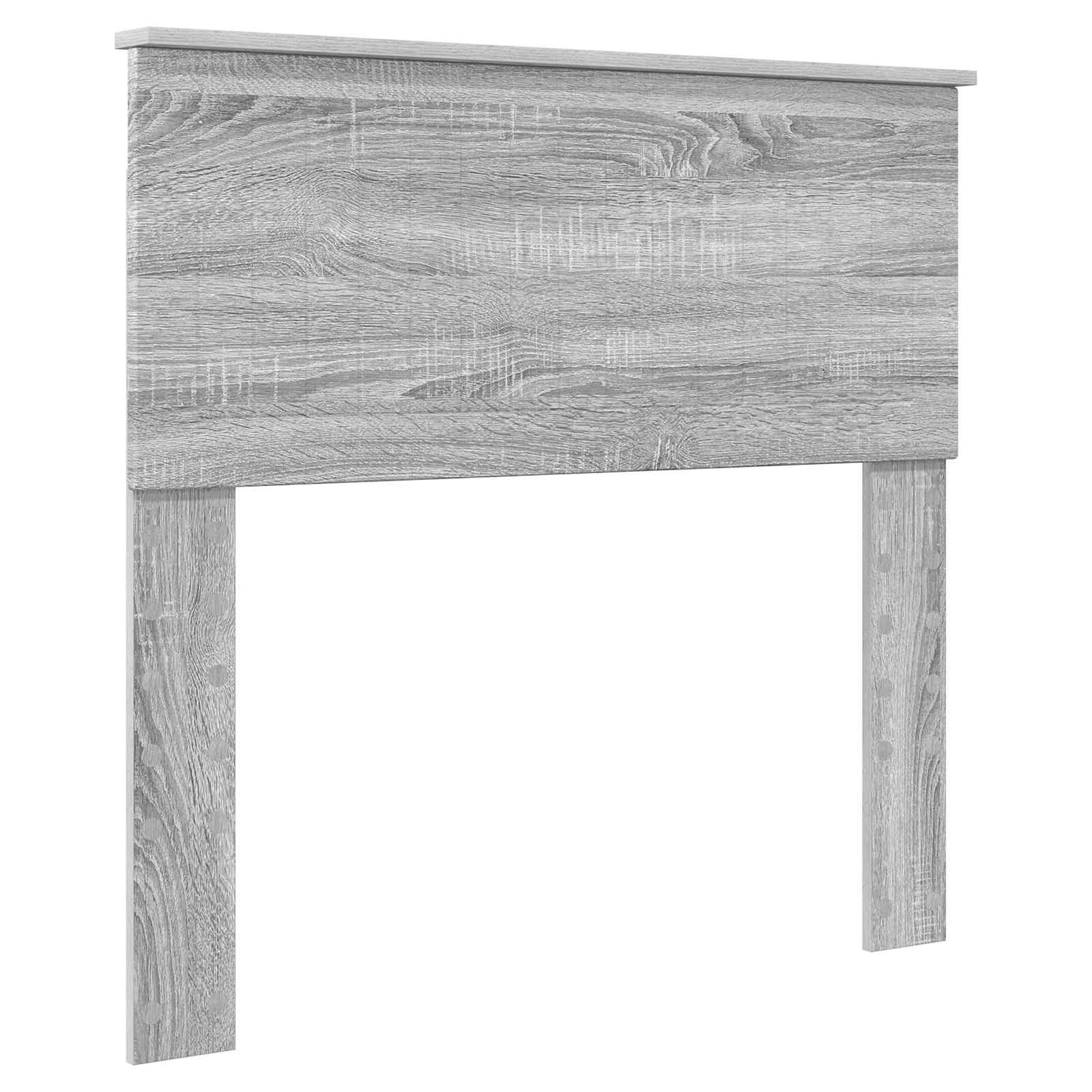 Opslag bed met hoofdeinde Grijs Sonoma 90 x 200 cm Bewerkt hout is nu te koop bij PeponiXL, paradijselijk wonen!