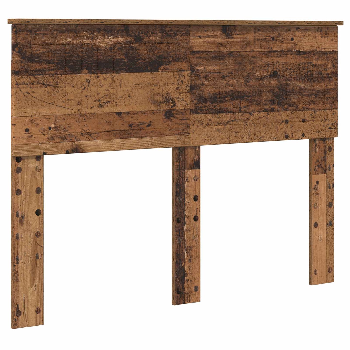 Bedframe met hoofdeinde Oudhout 120 x 190 cm Bewerkt hout is nu te koop bij PeponiXL, paradijselijk wonen!
