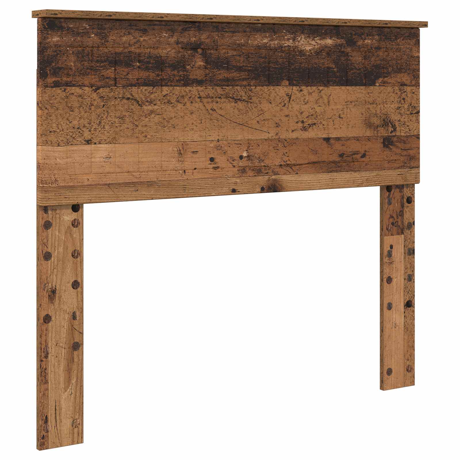 Bedframe met hoofdeinde Oudhout 100 x 200 cm Bewerkt hout is nu te koop bij PeponiXL, paradijselijk wonen!