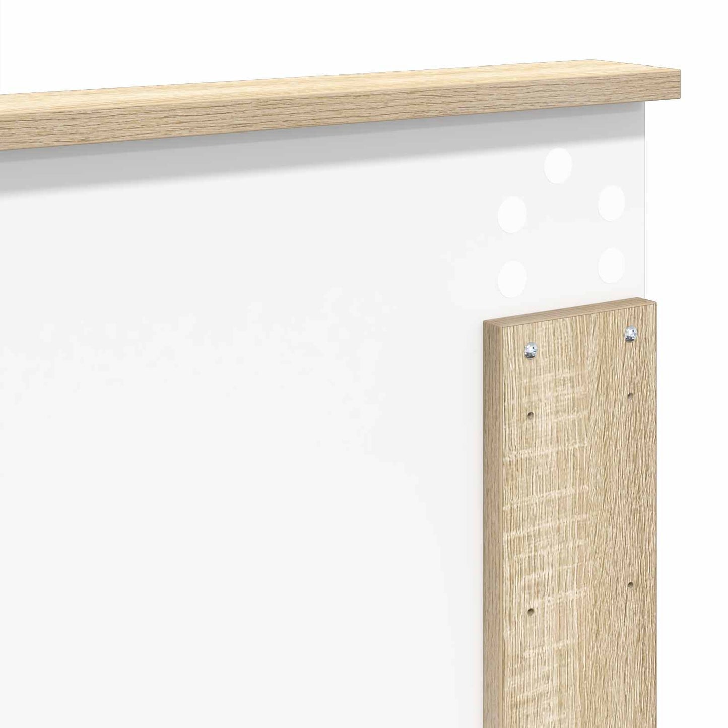 Bedframe met hoofdeinde Sonoma 200 x 200 cm Massief grenenhout is nu te koop bij PeponiXL, paradijselijk wonen!