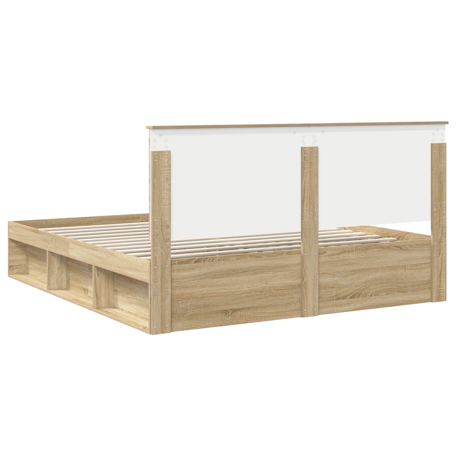 Bedframe met hoofdeinde Sonoma 180 x 200 cm Massief grenenhout is nu te koop bij PeponiXL, paradijselijk wonen!