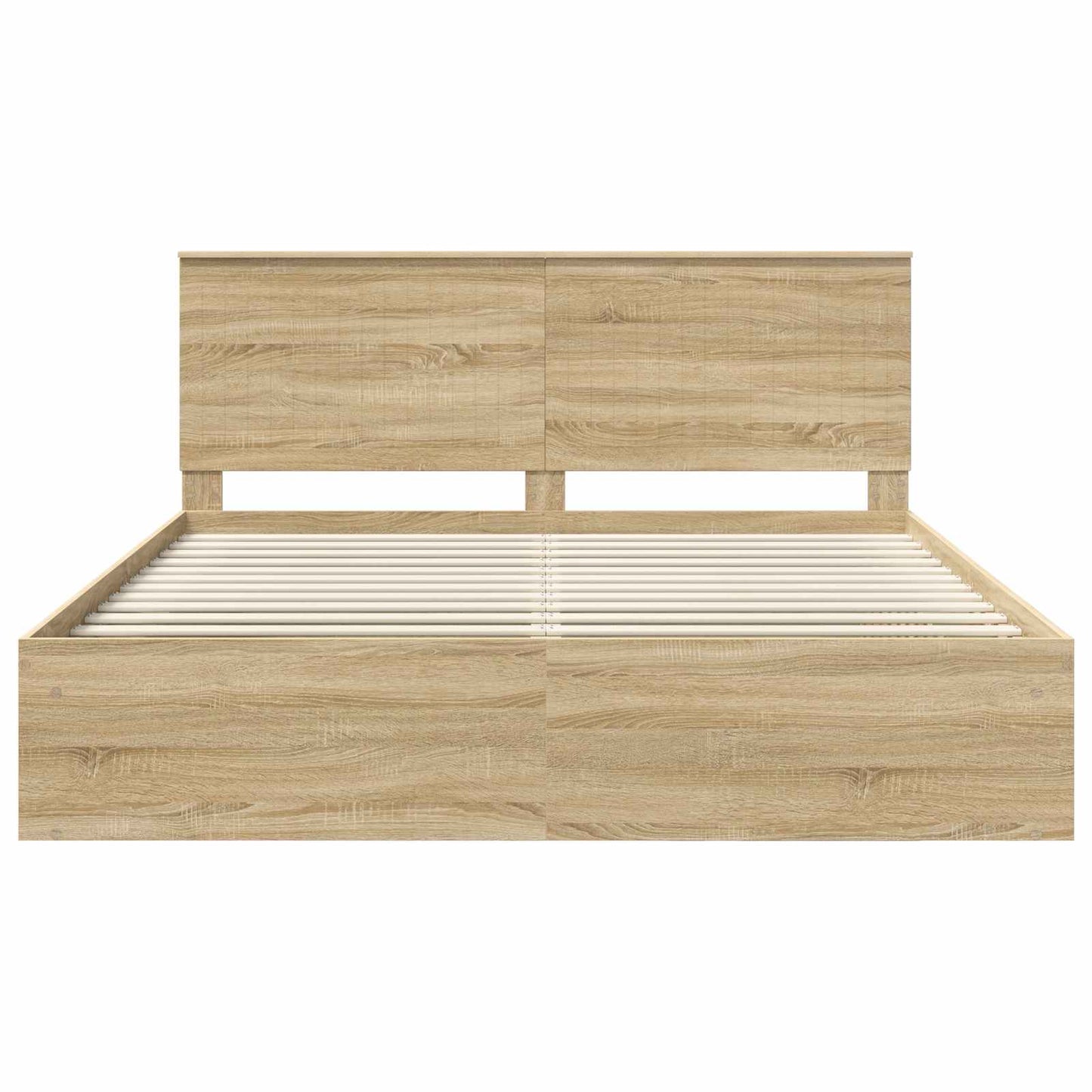 Bedframe met hoofdeinde Sonoma 180 x 200 cm Massief grenenhout is nu te koop bij PeponiXL, paradijselijk wonen!