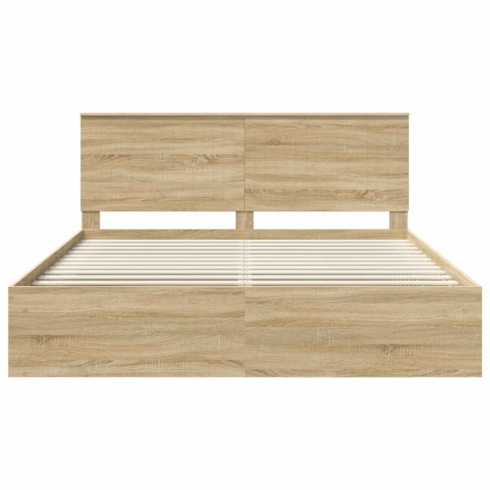 Bedframe met hoofdeinde Sonoma 180 x 200 cm Massief grenenhout is nu te koop bij PeponiXL, paradijselijk wonen!