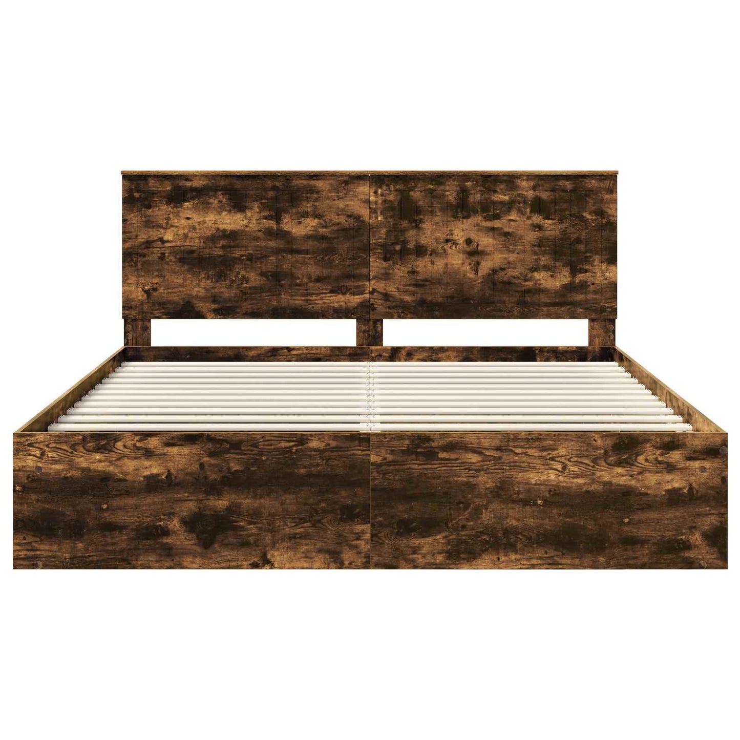 Bedframe Gerookt eiken 180 x 200 cm Massief grenenhout is nu te koop bij PeponiXL, paradijselijk wonen!