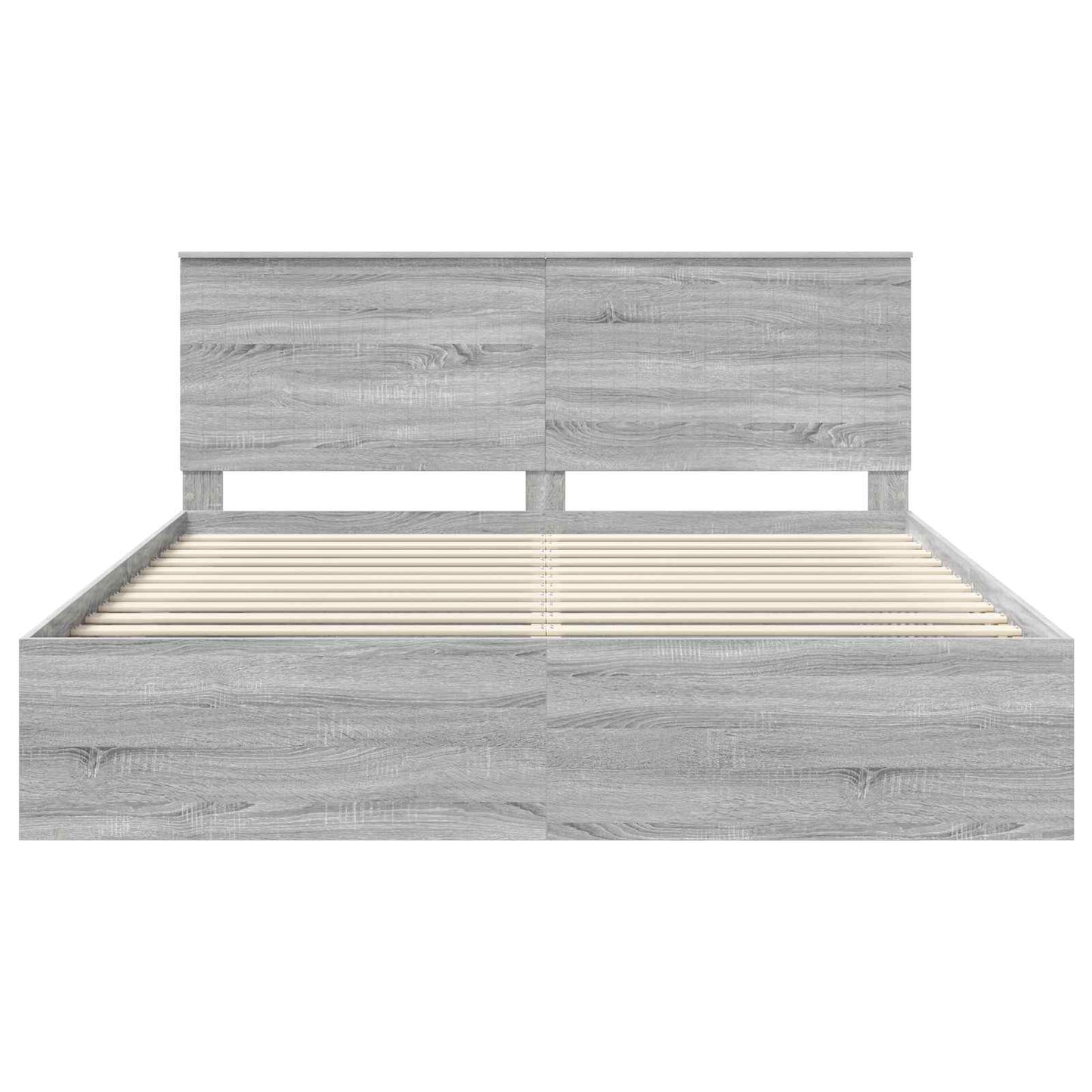 Bedframe Grijs Sonoma 180 x 200 cm Massief grenenhout is nu te koop bij PeponiXL, paradijselijk wonen!