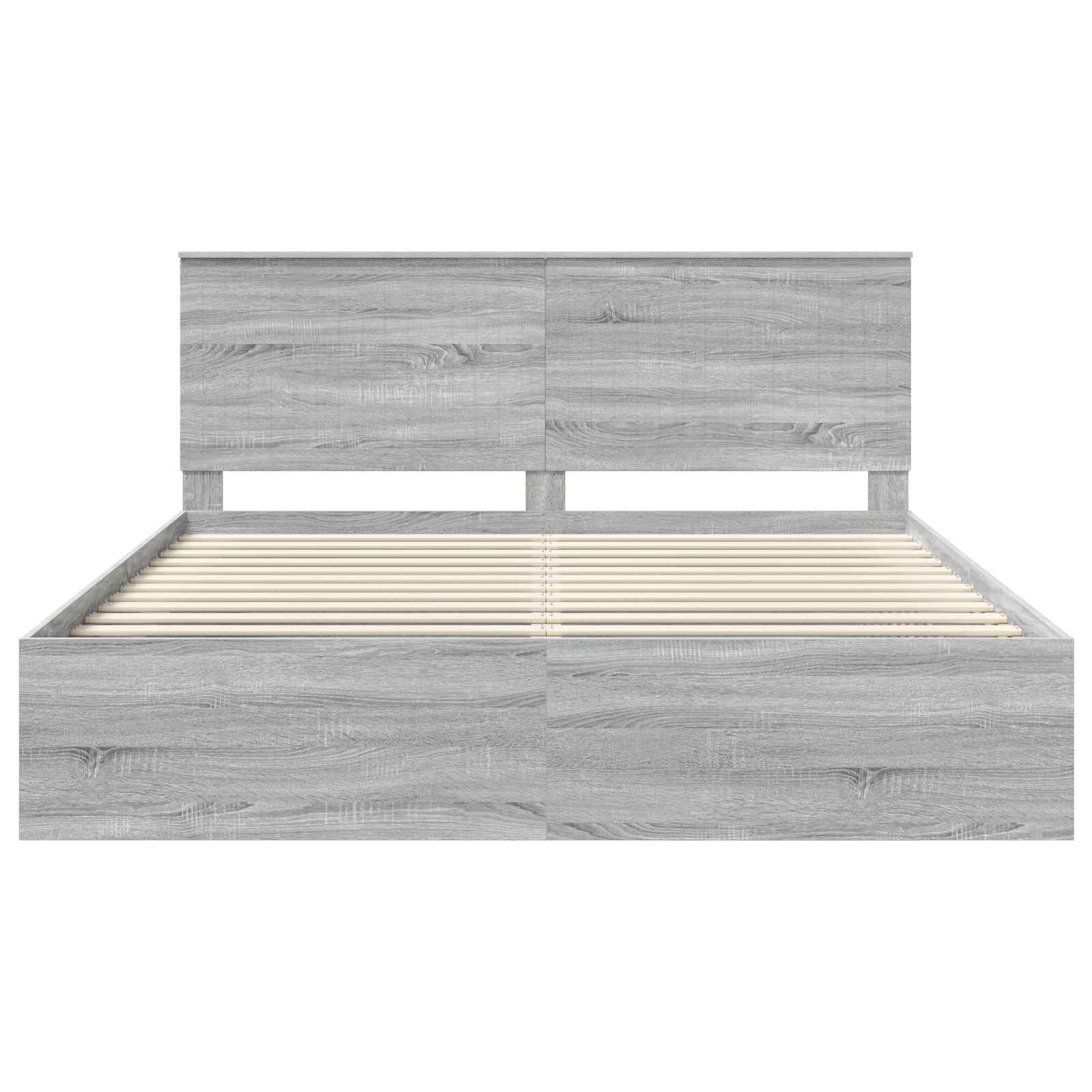 Bedframe Grijs Sonoma 180 x 200 cm Massief grenenhout is nu te koop bij PeponiXL, paradijselijk wonen!