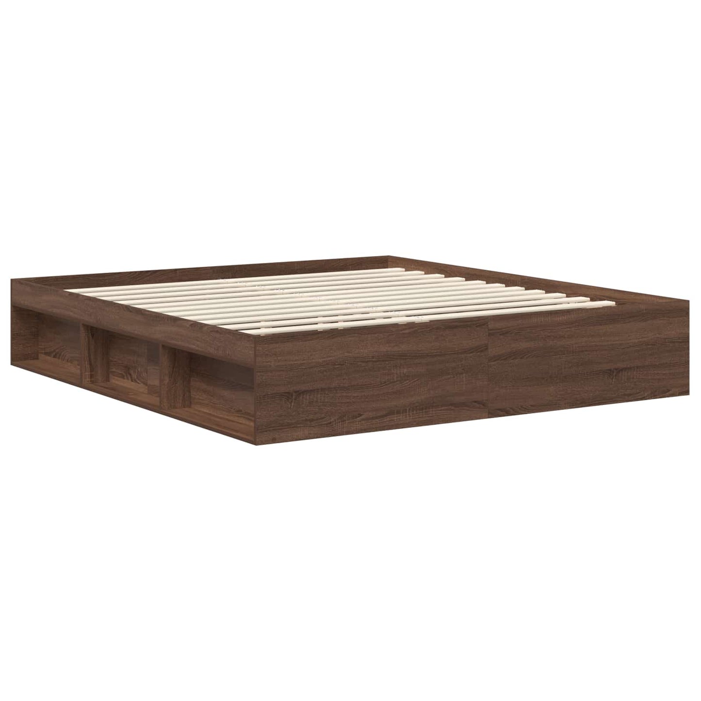 Bedframe Bruin Eiken 180 x 200 cm Massief grenenhout