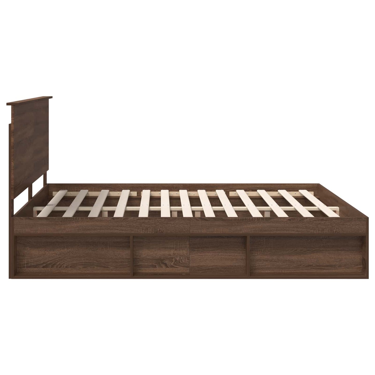 Bedframe Bruin Eiken 180 x 200 cm Massief grenenhout