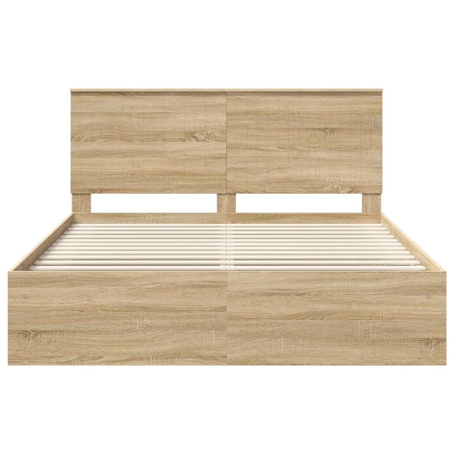 Bedframe met hoofdeinde Sonoma 160 x 200 cm Massief grenenhout is nu te koop bij PeponiXL, paradijselijk wonen!