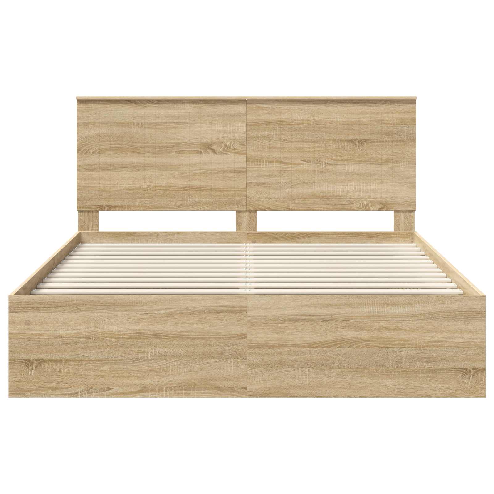 Bedframe met hoofdeinde Sonoma 160 x 200 cm Massief grenenhout is nu te koop bij PeponiXL, paradijselijk wonen!