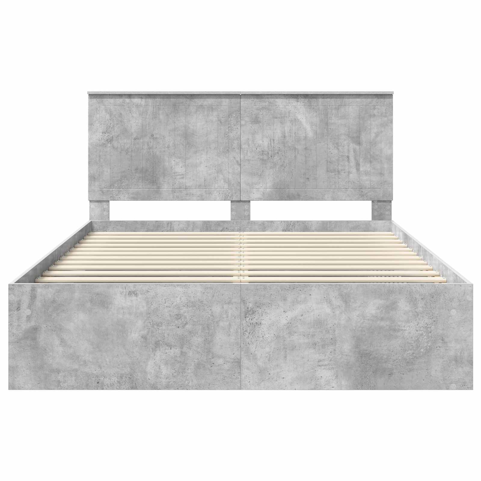 Bedframe Concerte Grijs 150 x 200 cm Massief grenenhout is nu te koop bij PeponiXL, paradijselijk wonen!