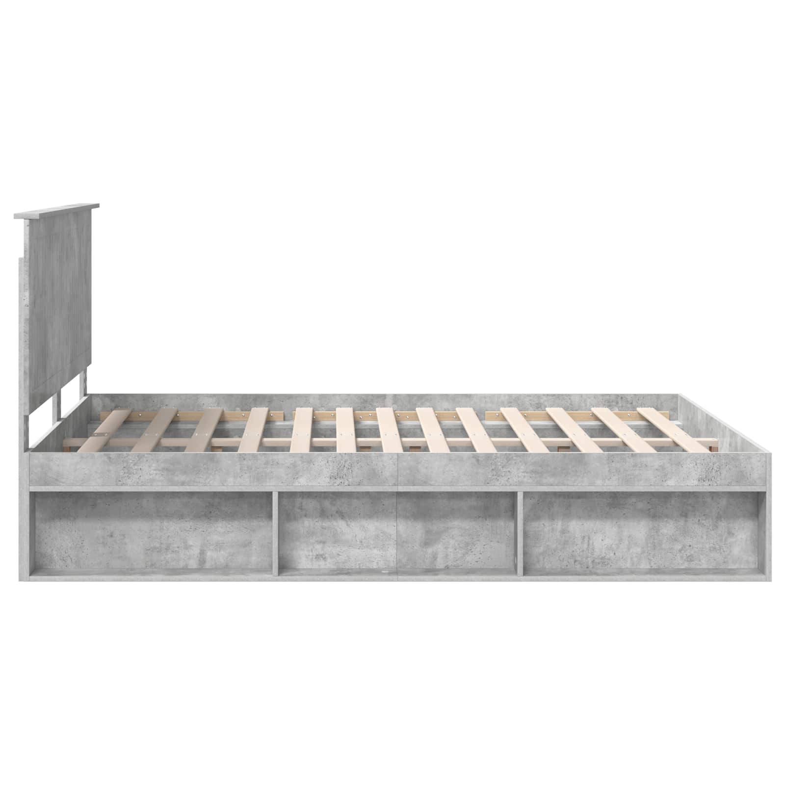 Bedframe Concerte Grijs 150 x 200 cm Massief grenenhout is nu te koop bij PeponiXL, paradijselijk wonen!