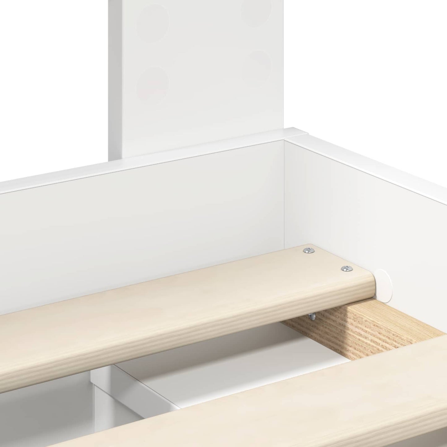 Bedframe met hoofdeinde Wit 140 x 200 cm Massief grenenhout is nu te koop bij PeponiXL, paradijselijk wonen!