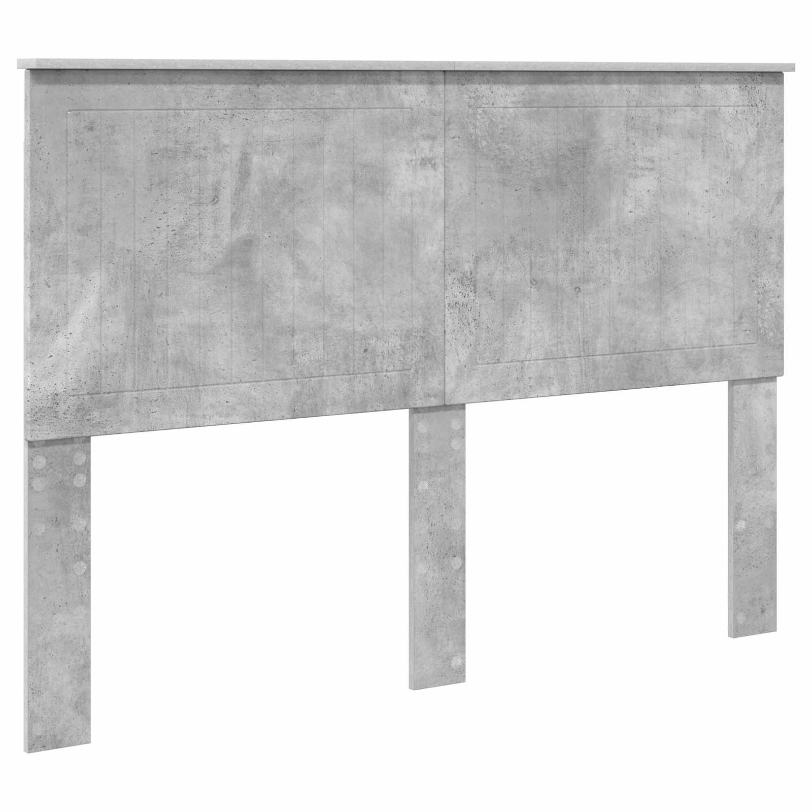 Bedframe met hoofdeinde Beton 140 x 200 cm Massief grenenhout is nu te koop bij PeponiXL, paradijselijk wonen!