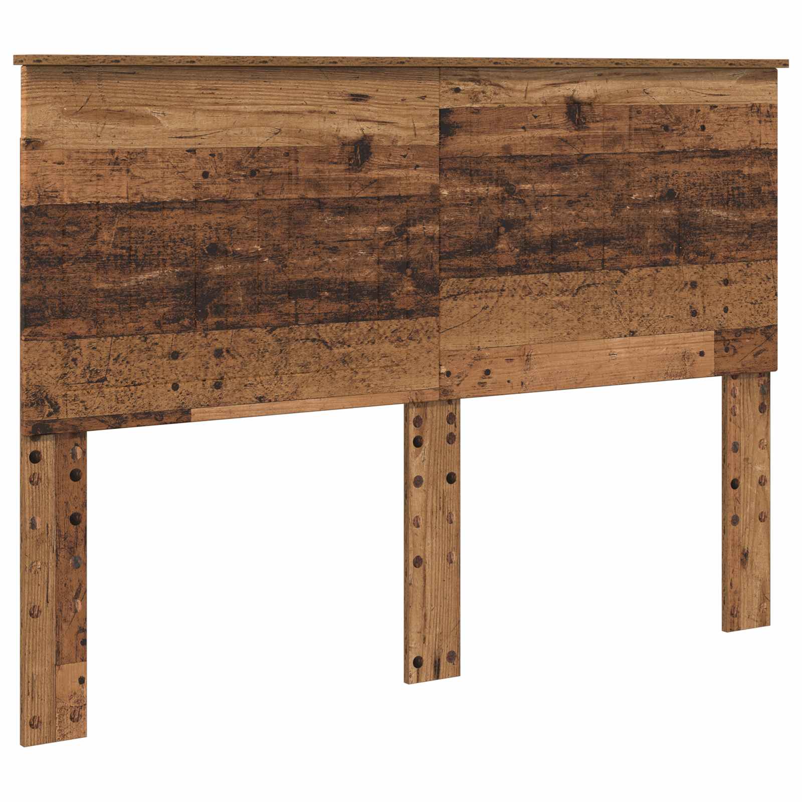 Bedframe met hoofdeinde Oudhout 140 x 190 cm Massief grenenhout is nu te koop bij PeponiXL, paradijselijk wonen!