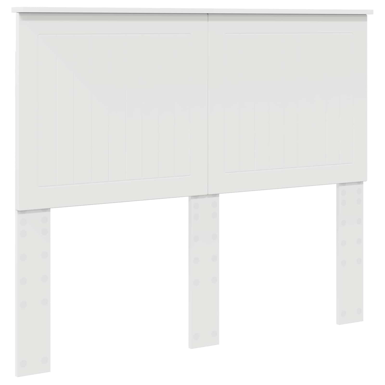 Bedframe met hoofdeinde Wit 120 x 200 cm Massief grenenhout is nu te koop bij PeponiXL, paradijselijk wonen!
