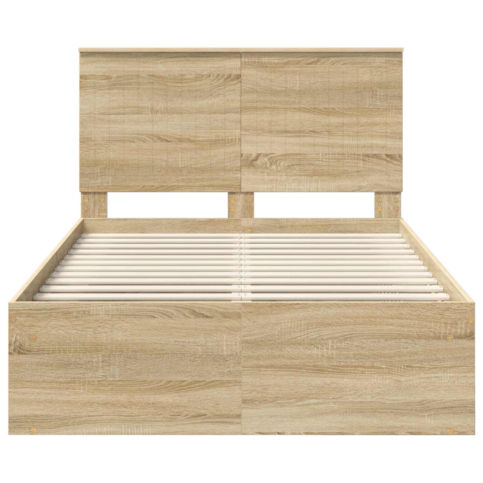 Bedframe met hoofdeinde Sonoma 120 x 200 cm Massief grenenhout is nu te koop bij PeponiXL, paradijselijk wonen!