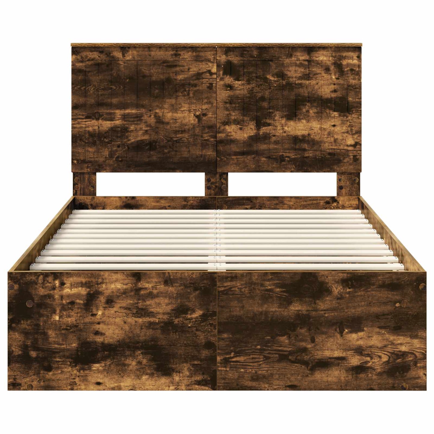Bedframe Gerookt eiken 120 x 200 cm Massief grenenhout is nu te koop bij PeponiXL, paradijselijk wonen!