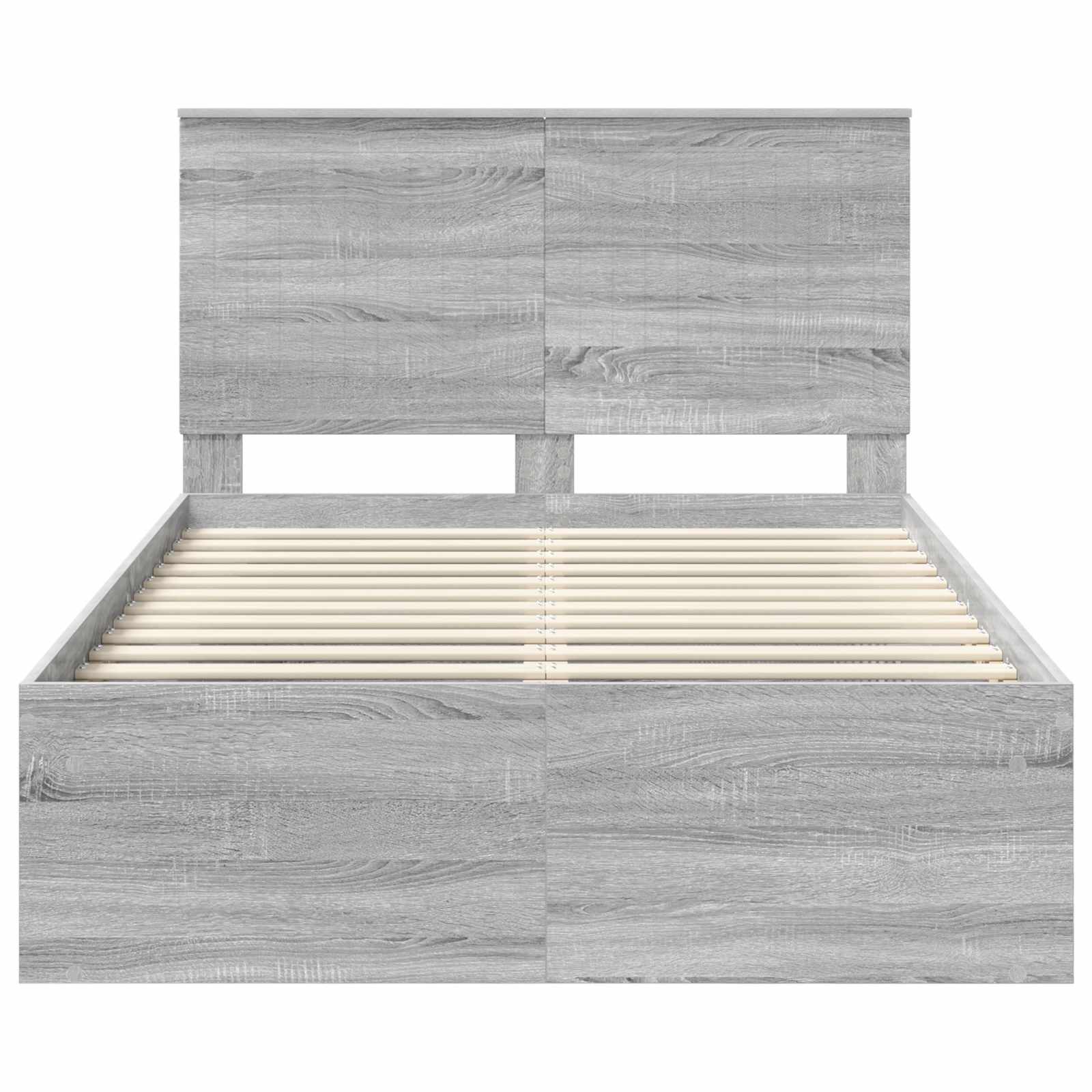 Bedframe Grijs Sonoma 120 x 200 cm Massief grenenhout is nu te koop bij PeponiXL, paradijselijk wonen!