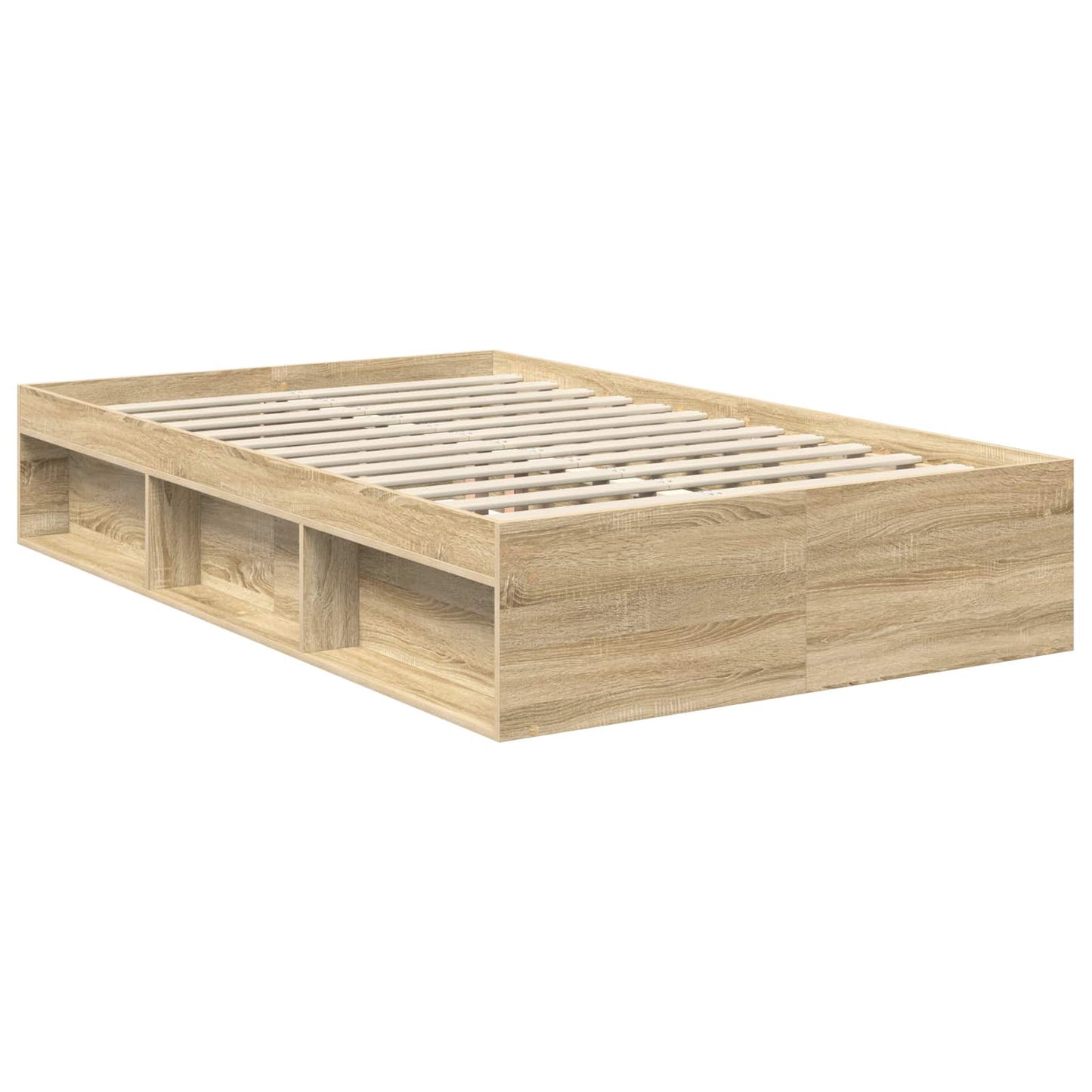 Bedframe met hoofdeinde Sonoma 120 x 190 cm Massief grenenhout is nu te koop bij PeponiXL, paradijselijk wonen!