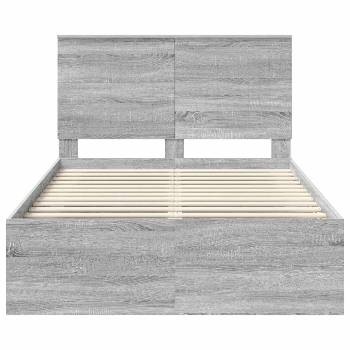 Bedframe Grijs Sonoma 120 x 190 cm Massief grenenhout is nu te koop bij PeponiXL, paradijselijk wonen!