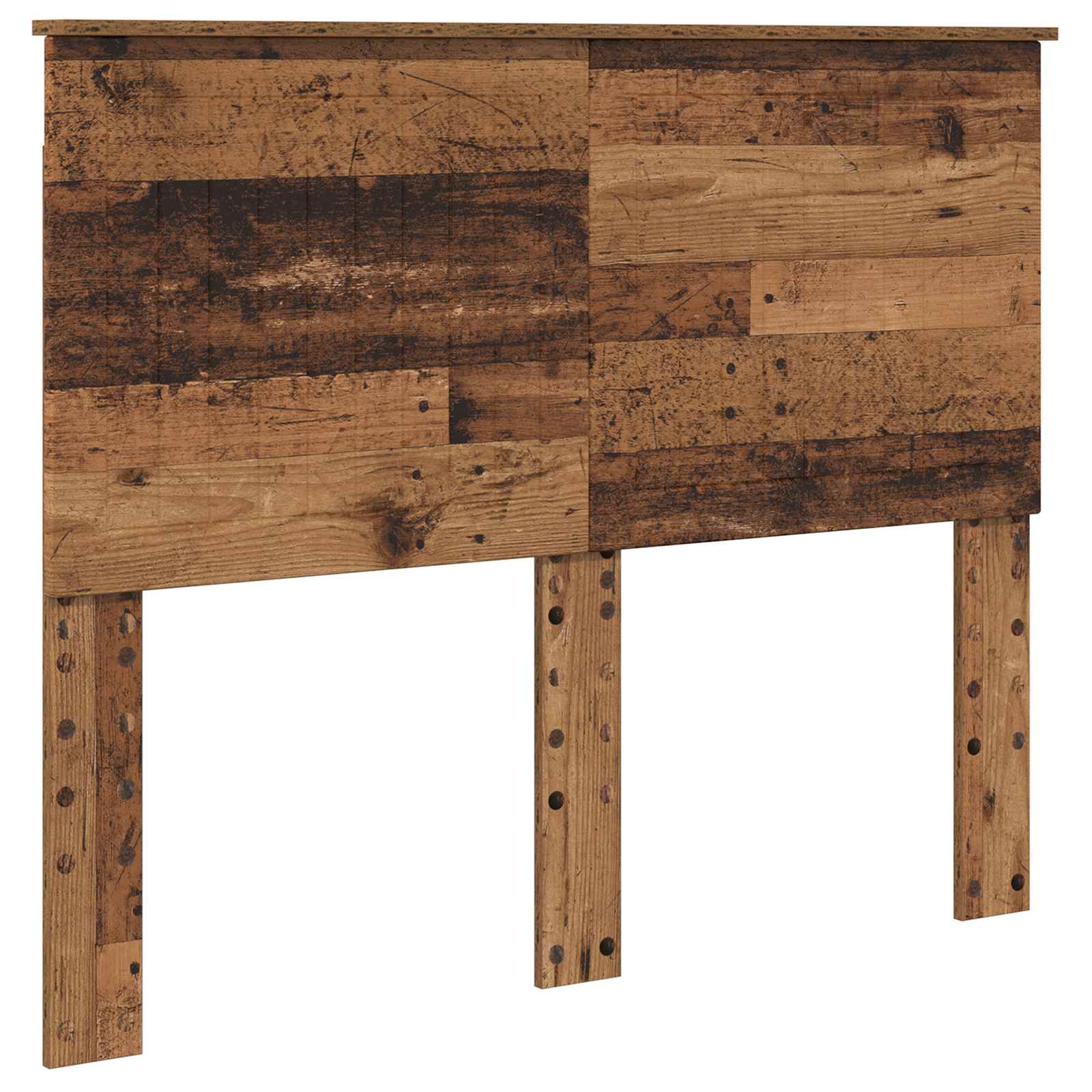 Bedframe met hoofdeinde Oudhout 120 x 190 cm Massief grenenhout is nu te koop bij PeponiXL, paradijselijk wonen!