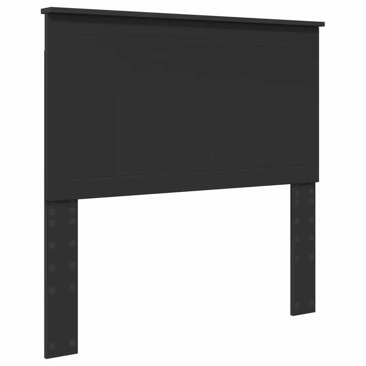 Bedframe met hoofdeinde Zwart 100 x 200 cm Massief grenenhout is nu te koop bij PeponiXL, paradijselijk wonen!