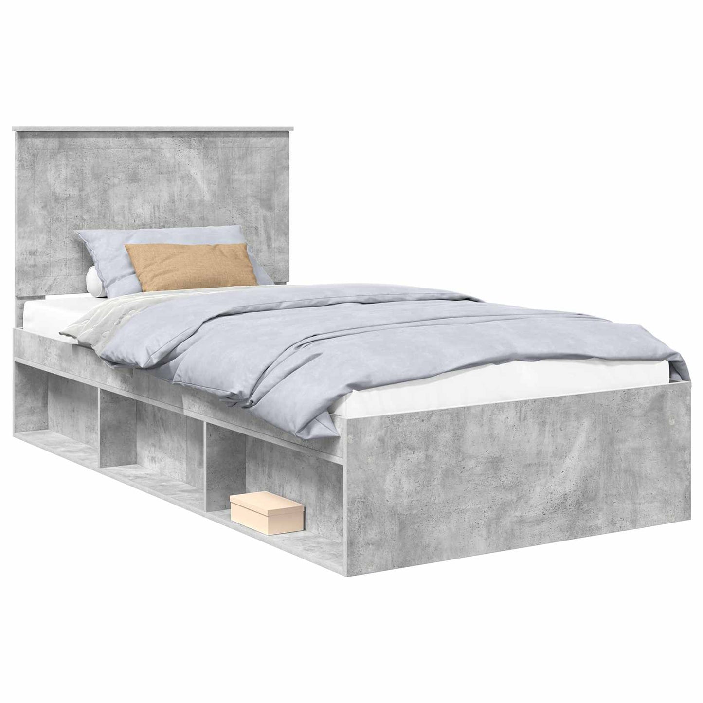 Bedframe Concerte Grijs 100 x 200 cm Massief grenenhout is nu te koop bij PeponiXL, paradijselijk wonen!