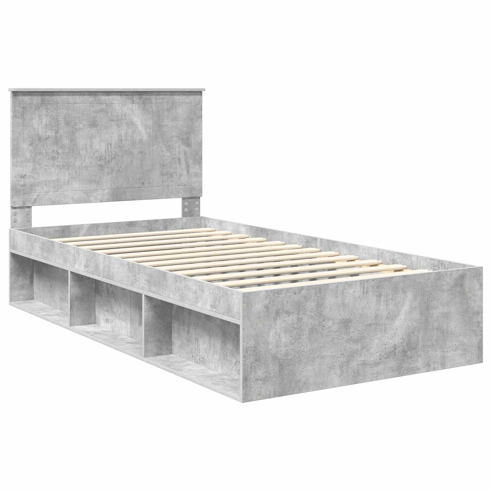 Bedframe Concerte Grijs 100 x 200 cm Massief grenenhout is nu te koop bij PeponiXL, paradijselijk wonen!