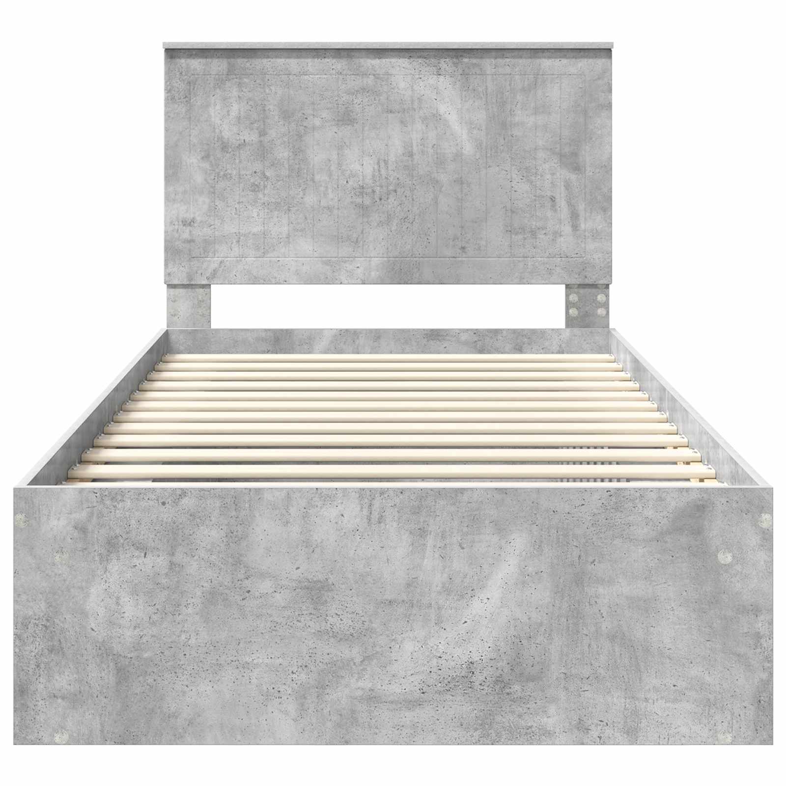 Bedframe Concerte Grijs 100 x 200 cm Massief grenenhout is nu te koop bij PeponiXL, paradijselijk wonen!