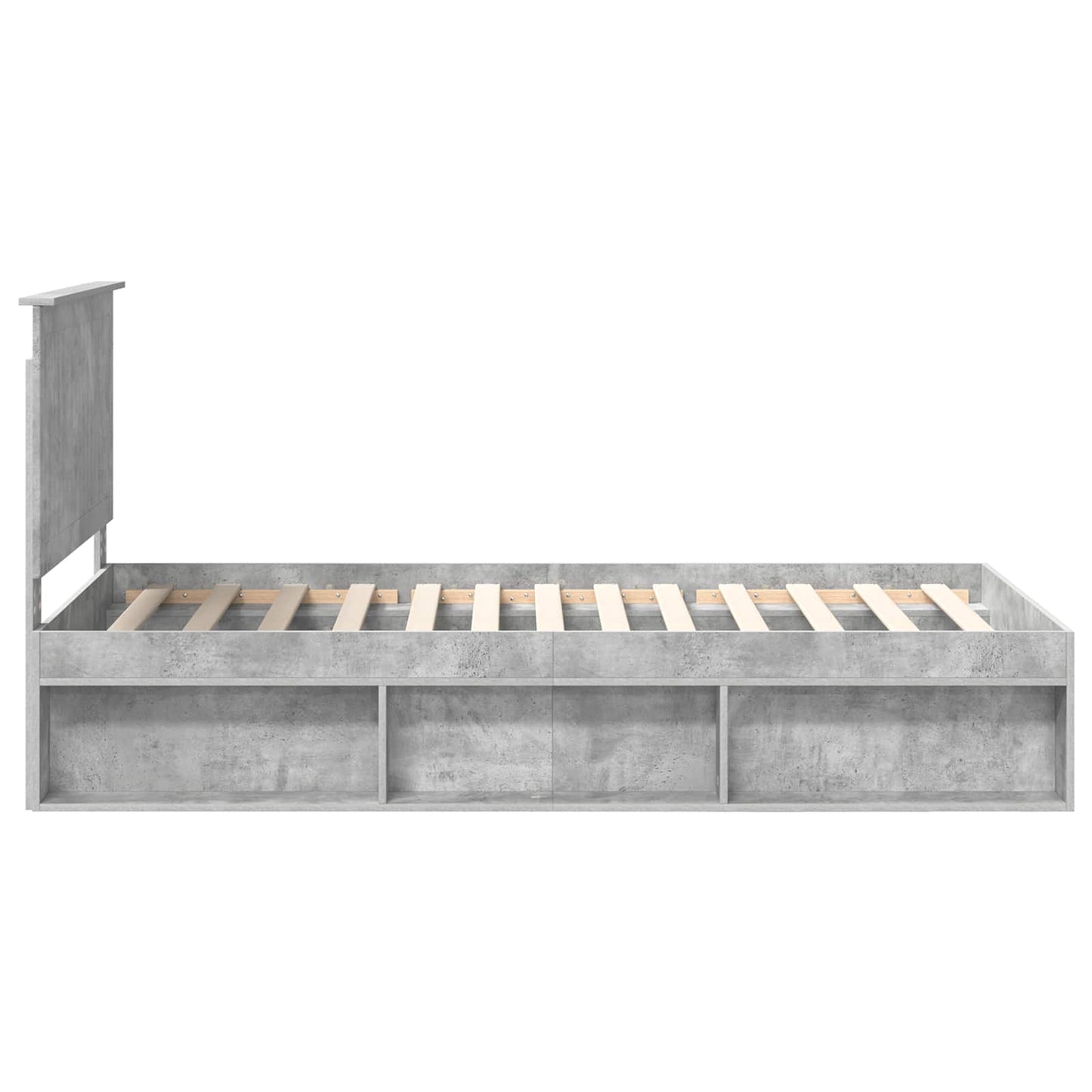 Bedframe Concerte Grijs 100 x 200 cm Massief grenenhout is nu te koop bij PeponiXL, paradijselijk wonen!
