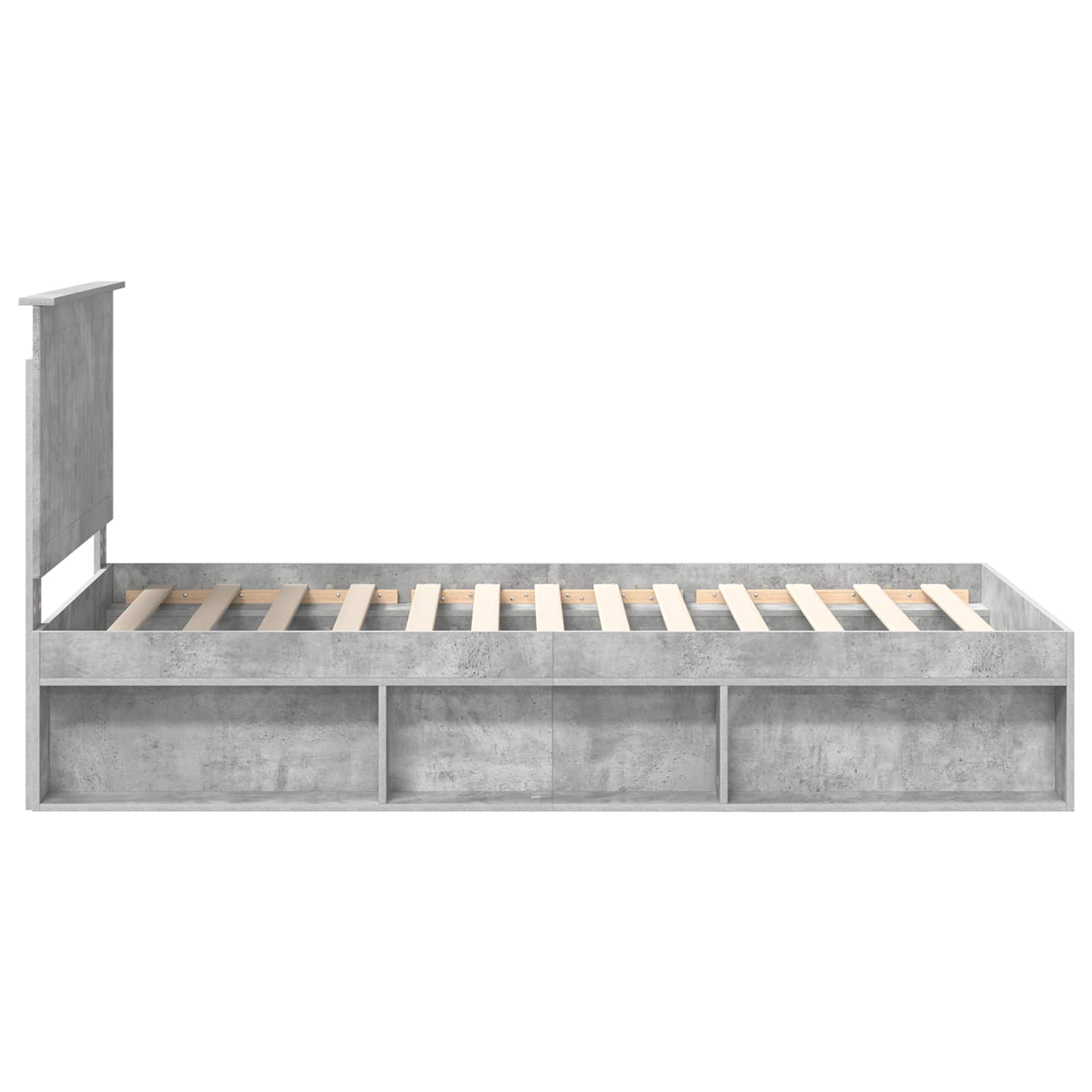 Bedframe Concerte Grijs 100 x 200 cm Massief grenenhout is nu te koop bij PeponiXL, paradijselijk wonen!