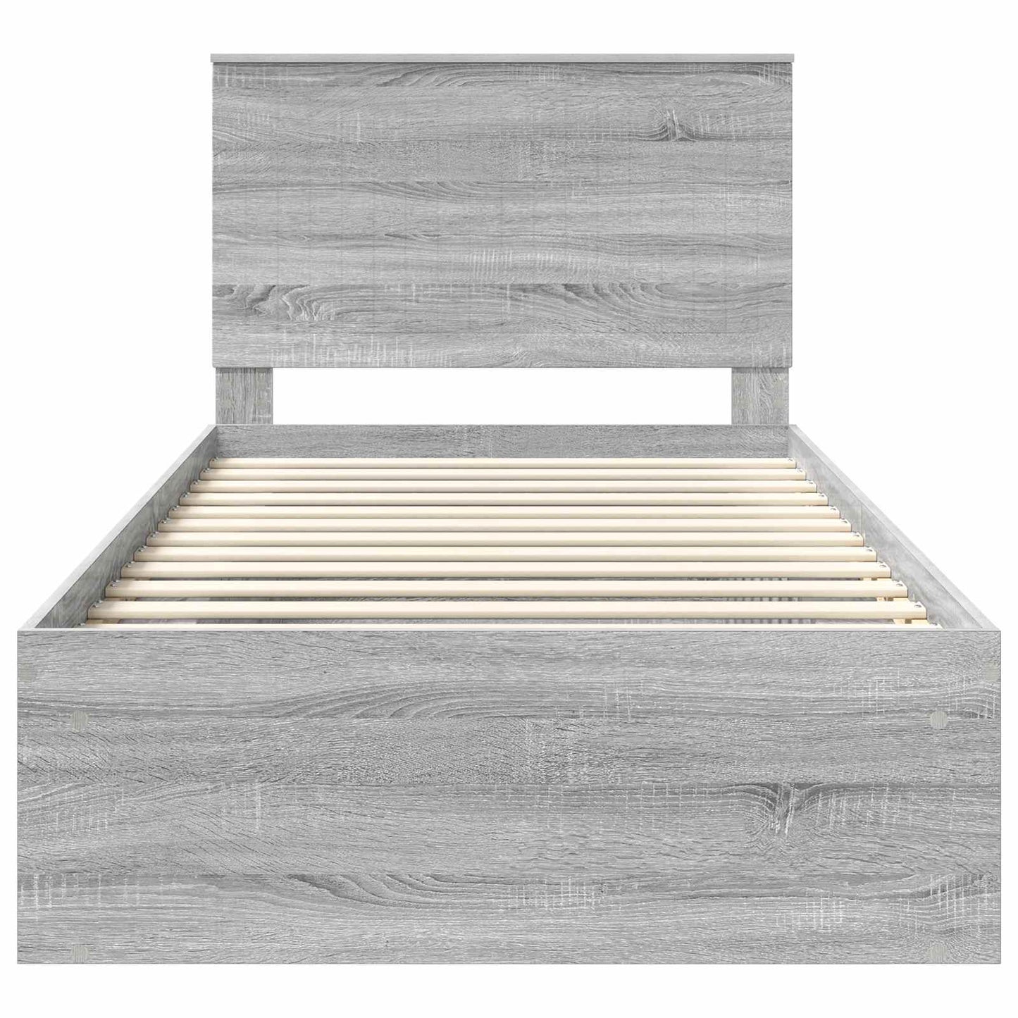 Bedframe Grijs Sonoma 100 x 200 cm Massief grenenhout is nu te koop bij PeponiXL, paradijselijk wonen!