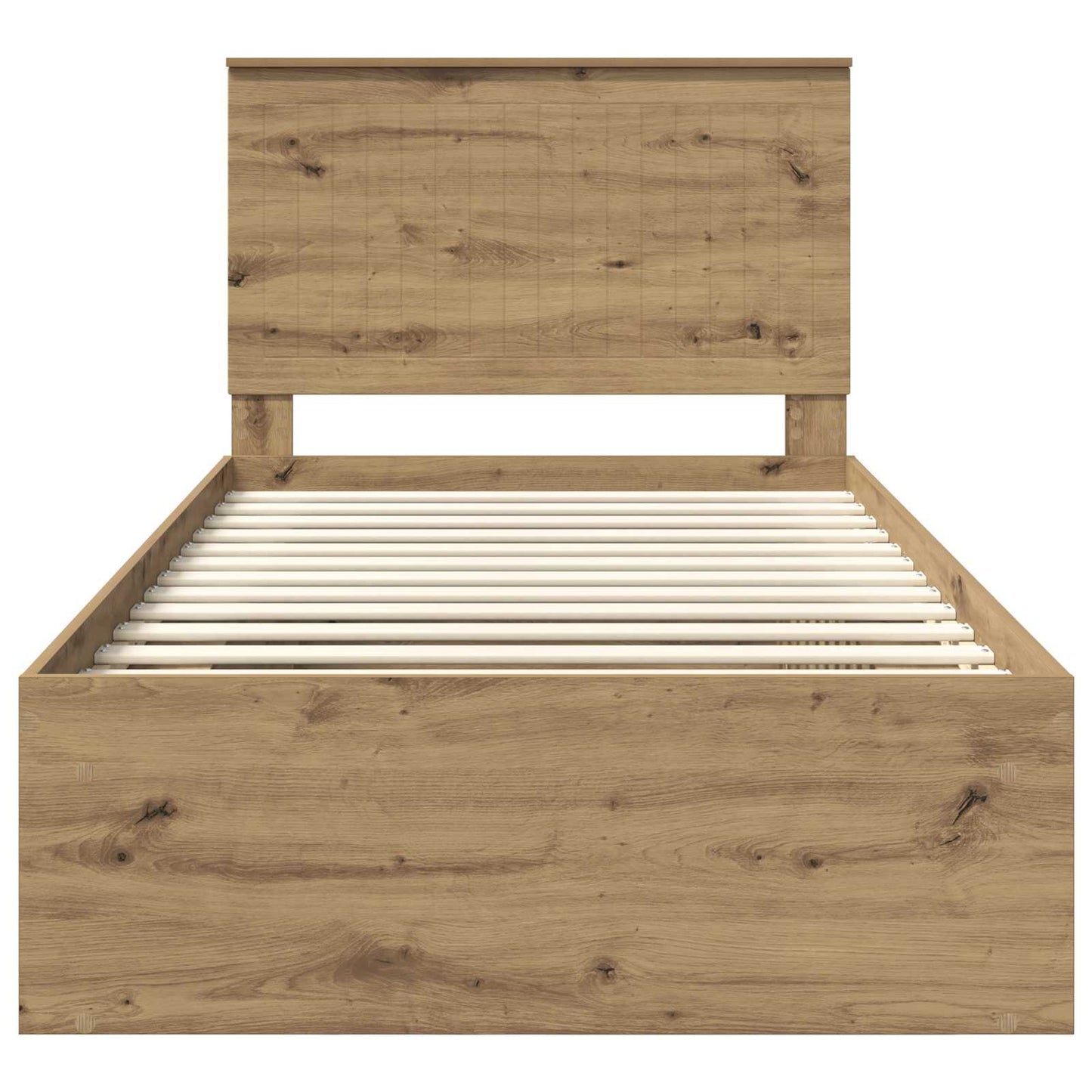 Bedframe Ambachtelijk eiken 100 x 200 cm Massief grenenhout is nu te koop bij PeponiXL, paradijselijk wonen!