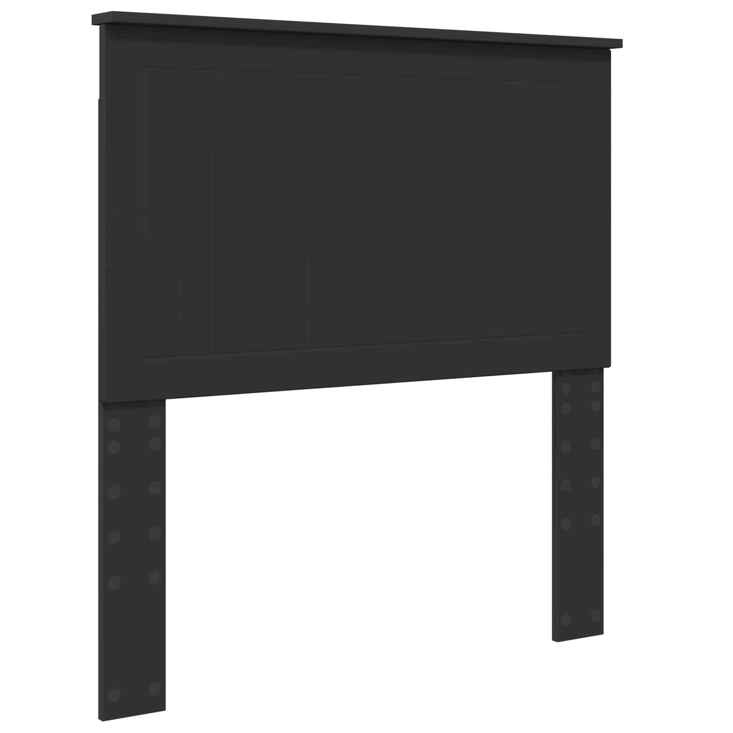 Bedframe met hoofdeinde Zwart 90 x 200 cm Massief grenenhout is nu te koop bij PeponiXL, paradijselijk wonen!