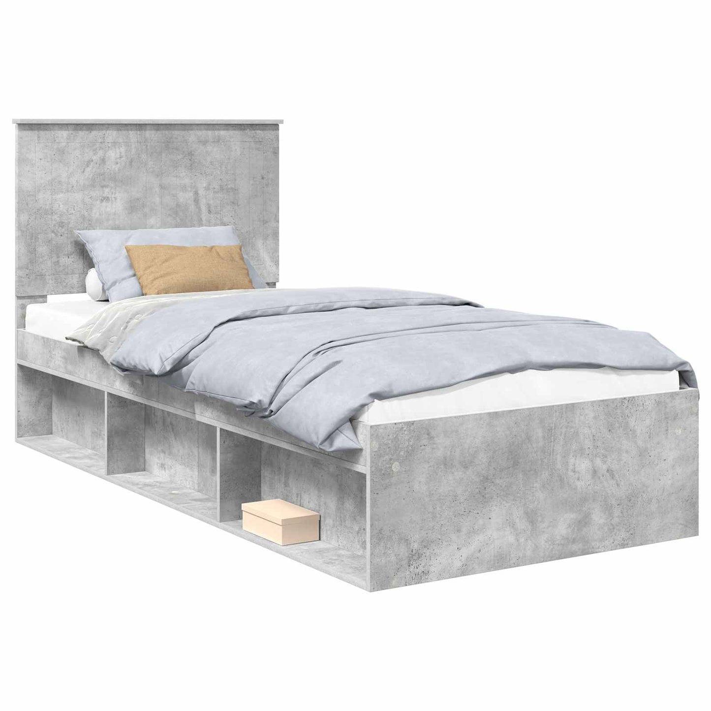 Bedframe Concerte Grijs 90 x 190 cm Massief grenenhout is nu te koop bij PeponiXL, paradijselijk wonen!
