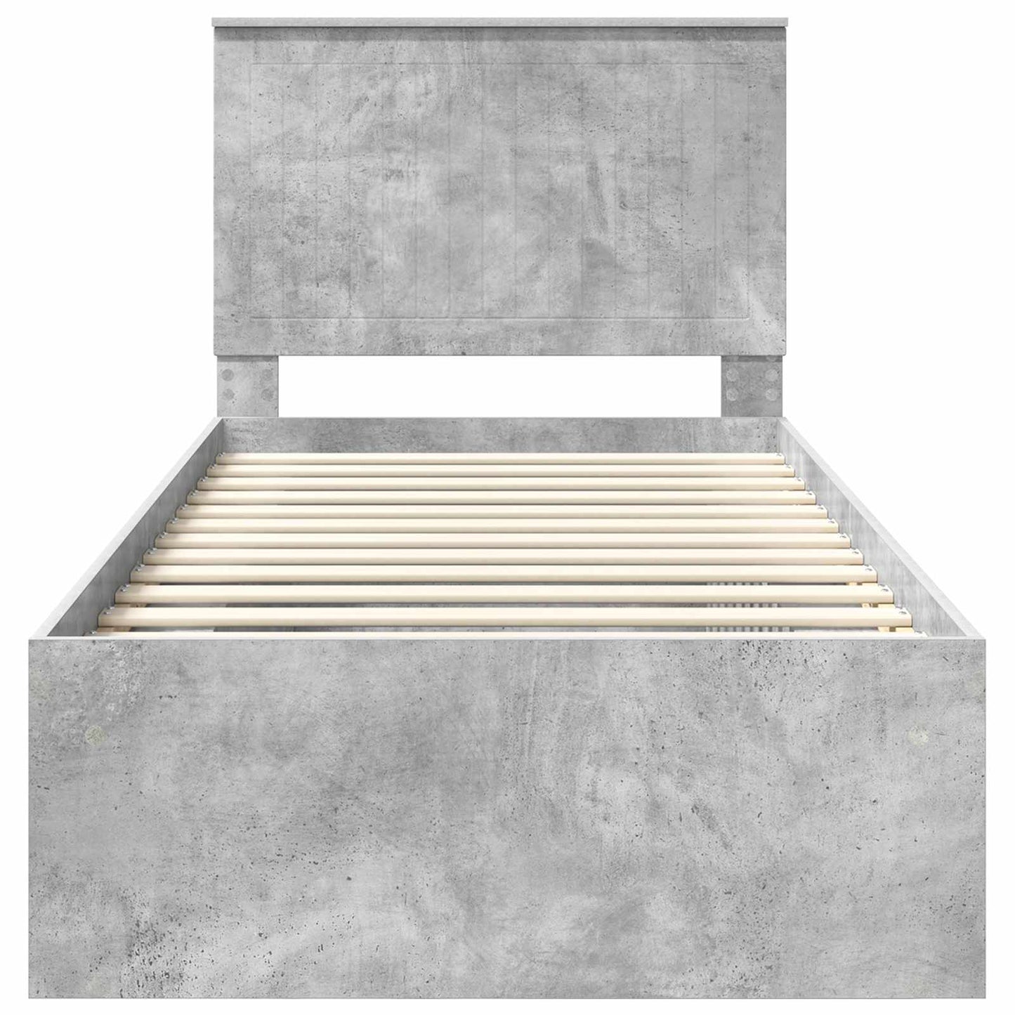 Bedframe Concerte Grijs 90 x 190 cm Massief grenenhout is nu te koop bij PeponiXL, paradijselijk wonen!