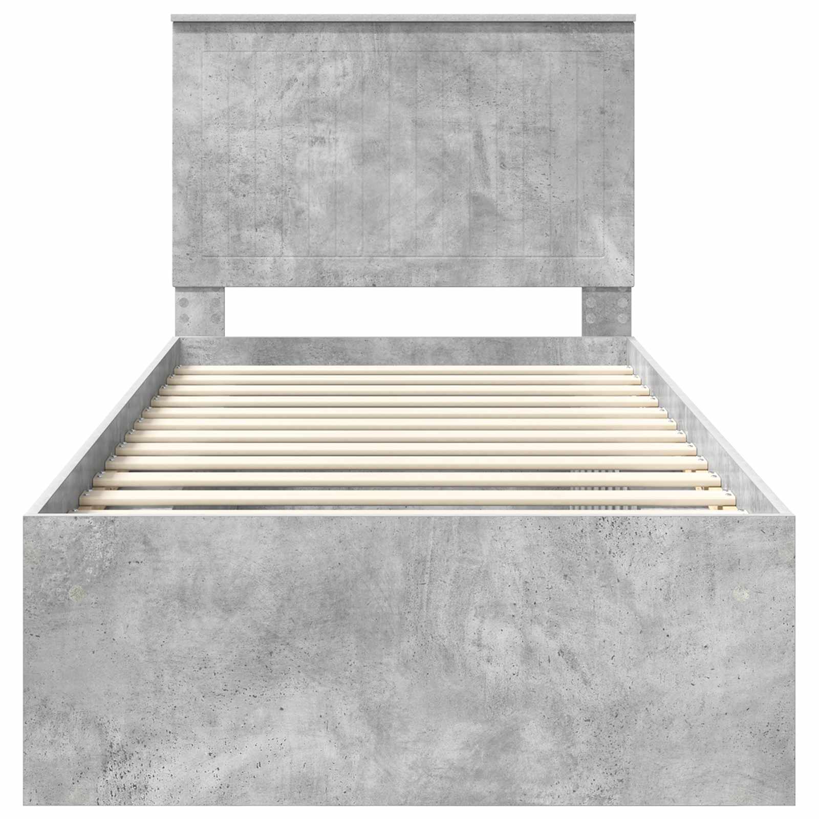 Bedframe Concerte Grijs 90 x 190 cm Massief grenenhout is nu te koop bij PeponiXL, paradijselijk wonen!