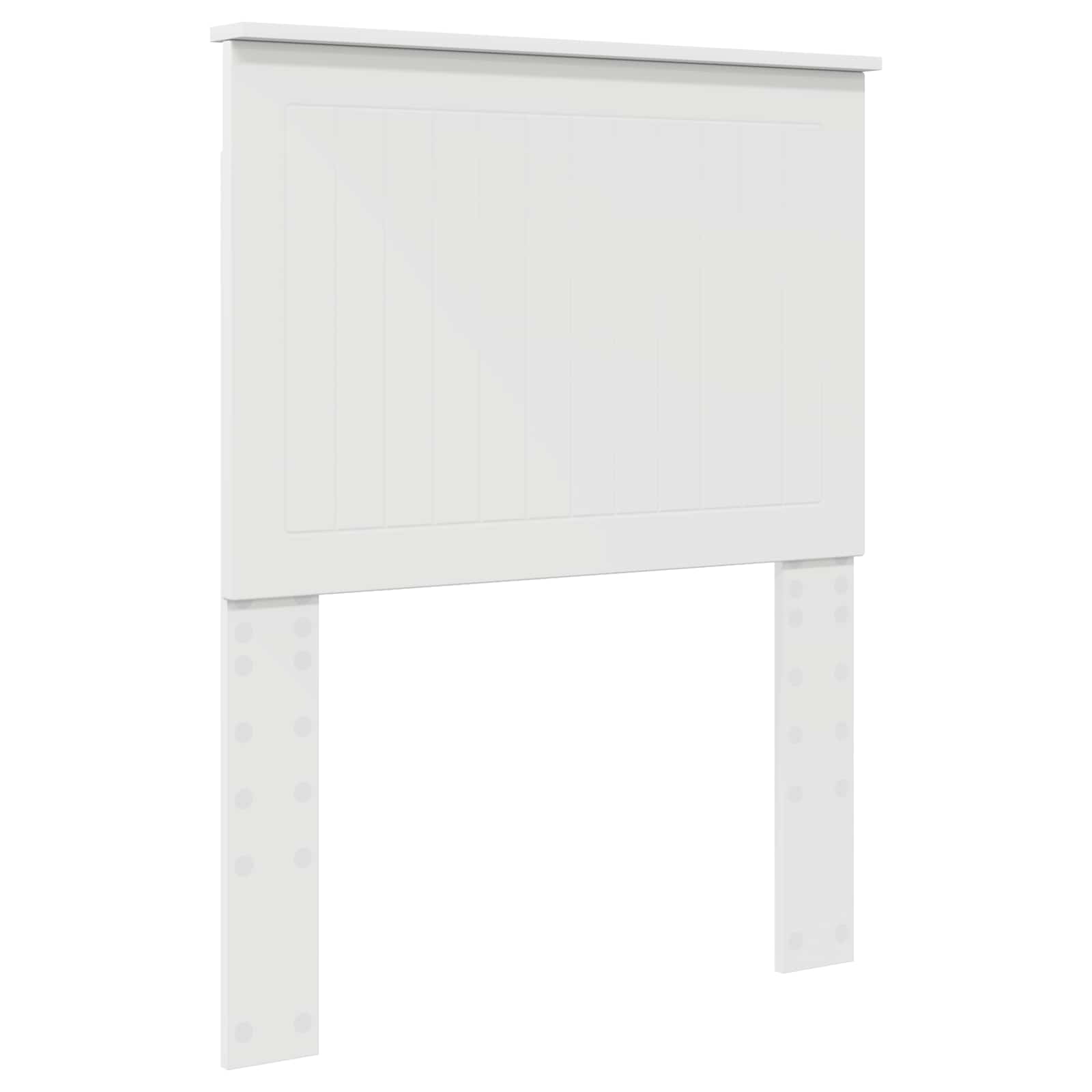 Bedframe met hoofdeinde Wit 75 x 190 cm Massief grenenhout is nu te koop bij PeponiXL, paradijselijk wonen!