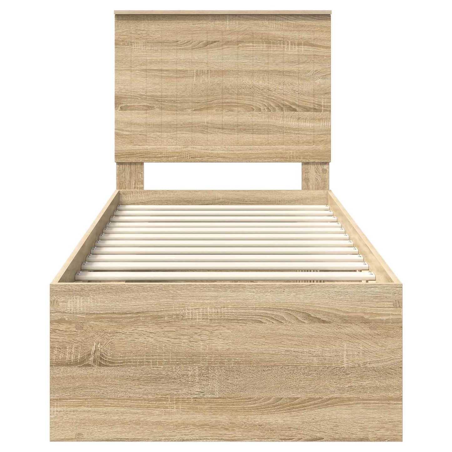 Bedframe Sonoma Eiken 75 x 190 cm Massief grenenhout is nu te koop bij PeponiXL, paradijselijk wonen!