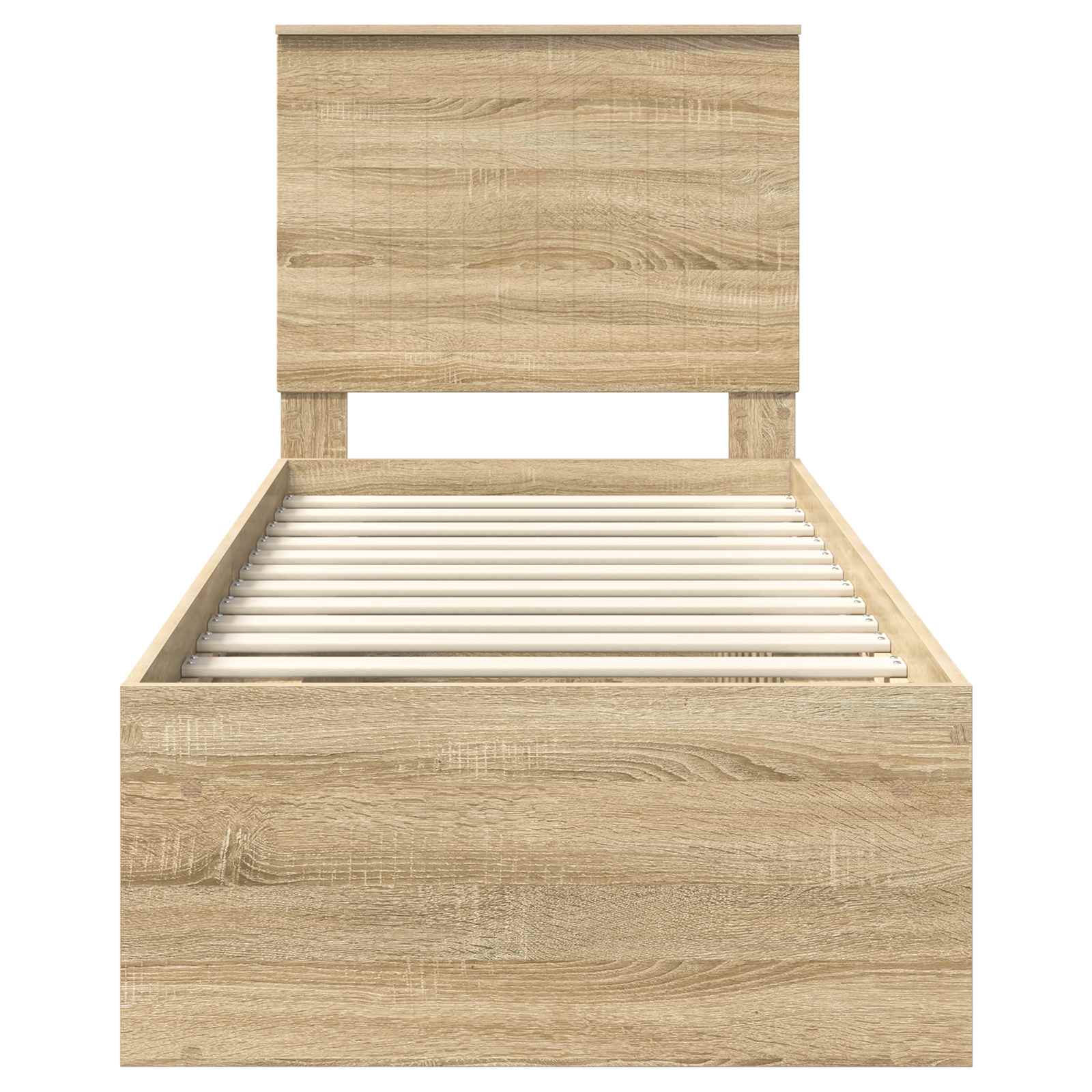 Bedframe Sonoma Eiken 75 x 190 cm Massief grenenhout is nu te koop bij PeponiXL, paradijselijk wonen!